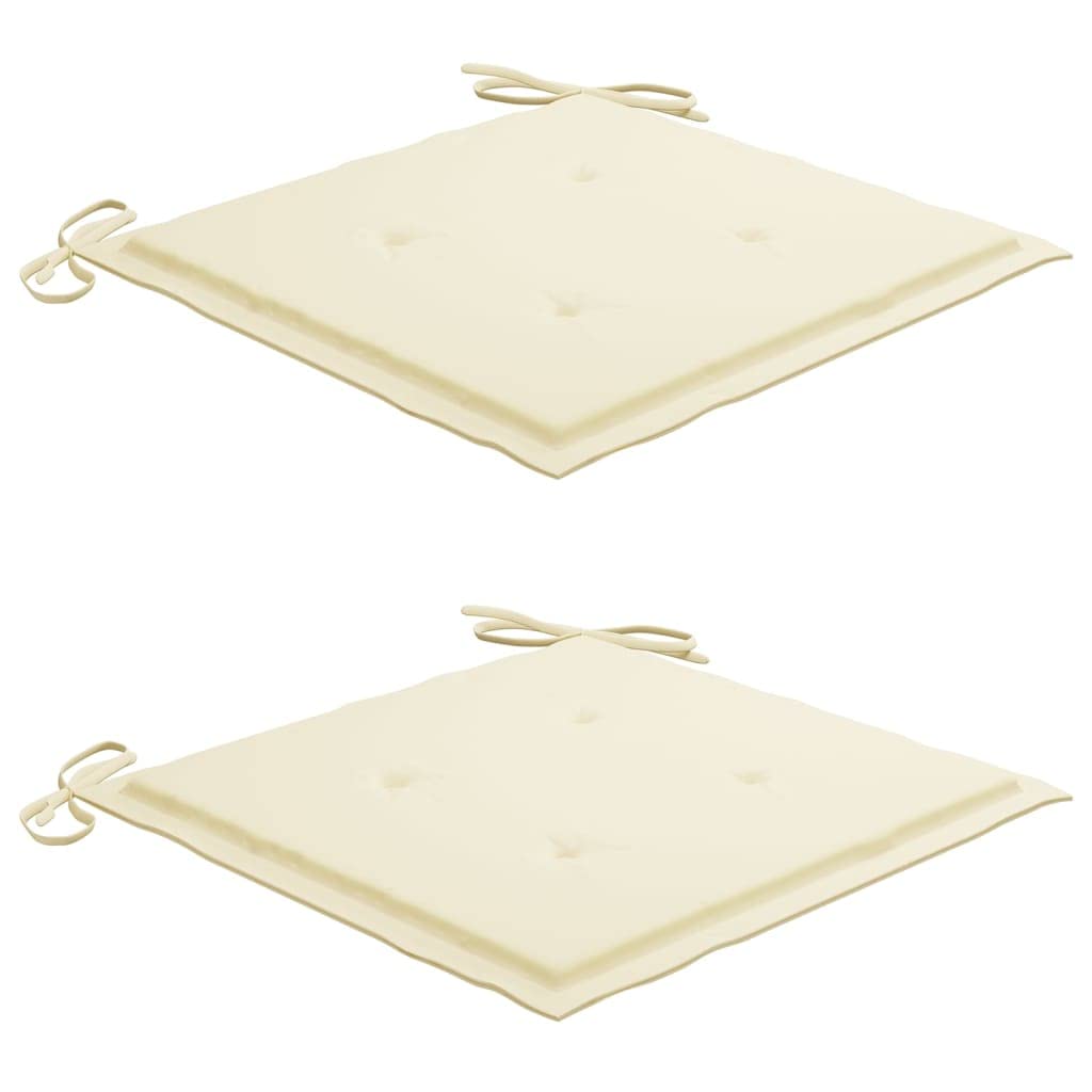 2-Pack Outdoor Garden Chair Cushions with Ties - 19.7