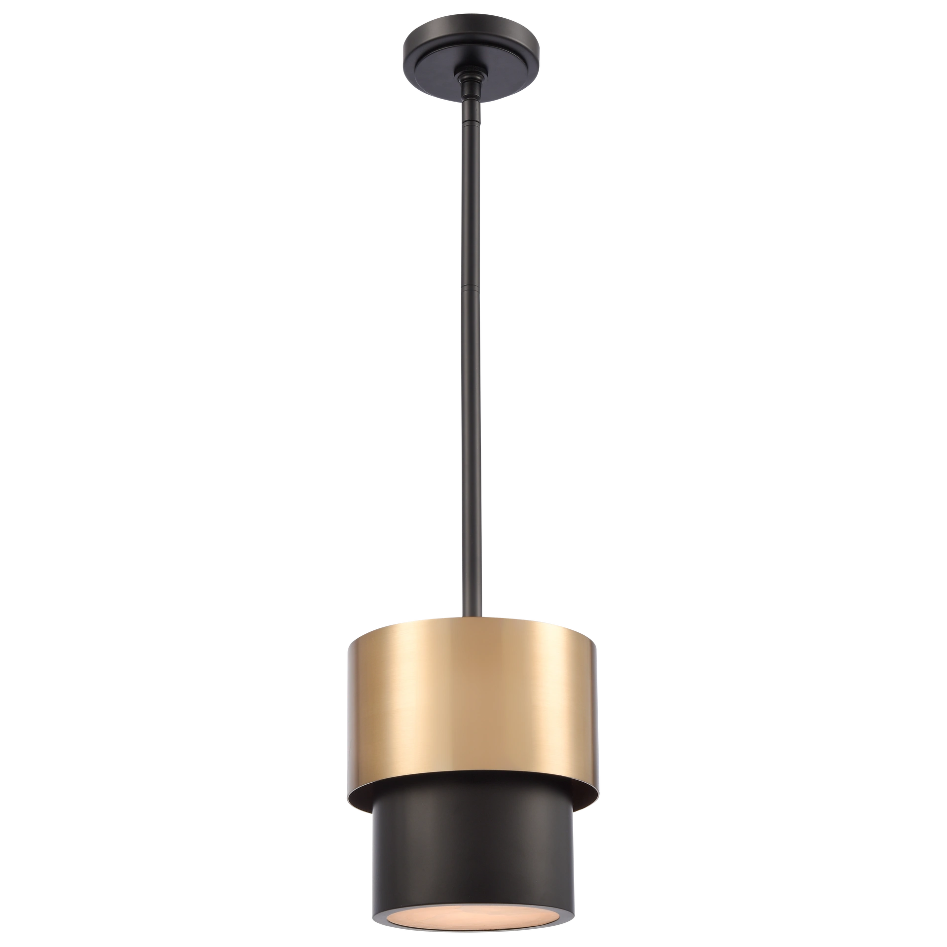 Coburg 1Lt Single Pendant Light Fixture - Modern Hanging Lamp for Living Room, Bedroom & Dining Room Decor