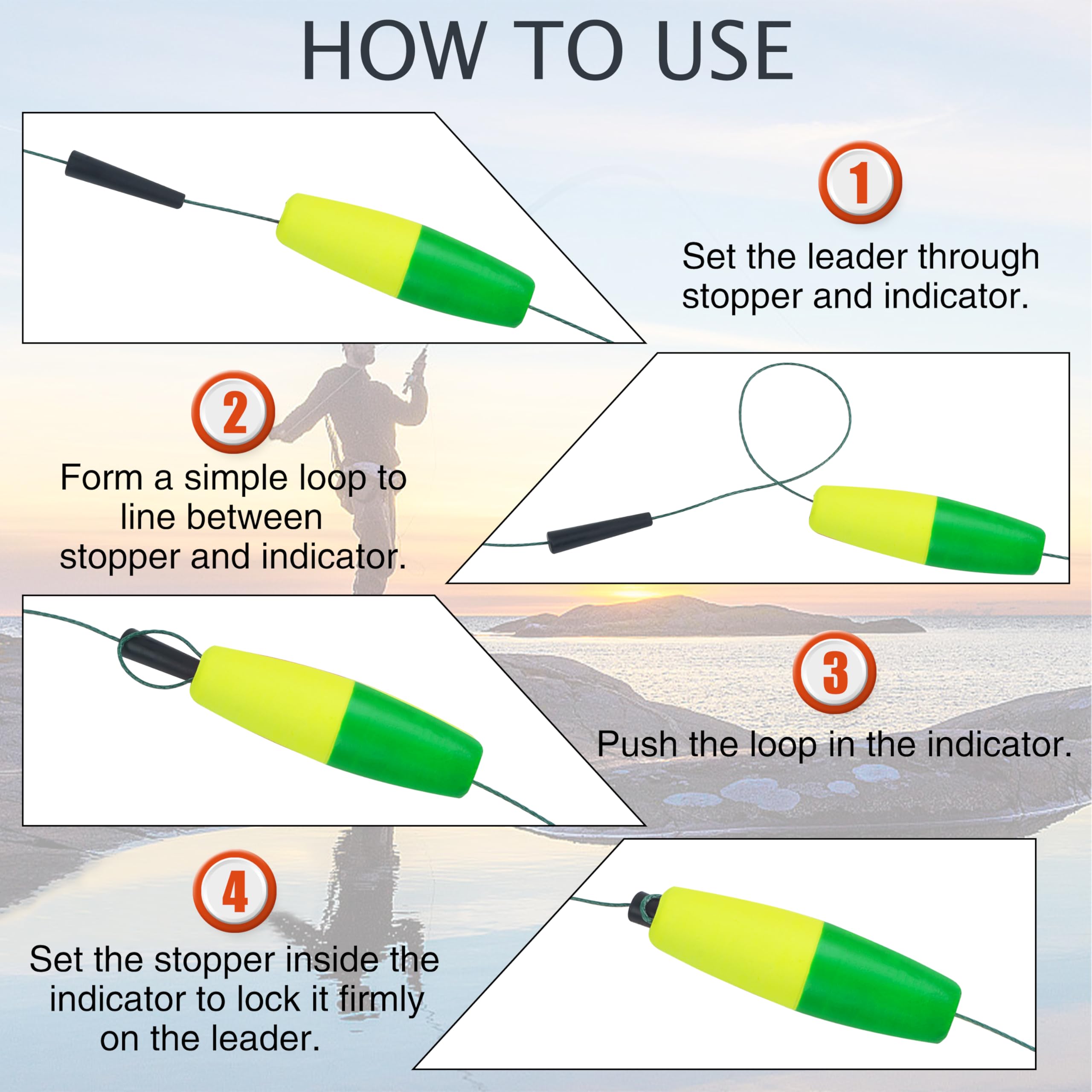 AGOOL Peg Floats Fishing Bobbers - Foam Cigar Slip Bobbers for Catfish Rig, Santee Rig - Freshwater & Saltwater Fishing Gear with Pipe Plug - Perfect for Bass, Trout, and Panfish Angling
