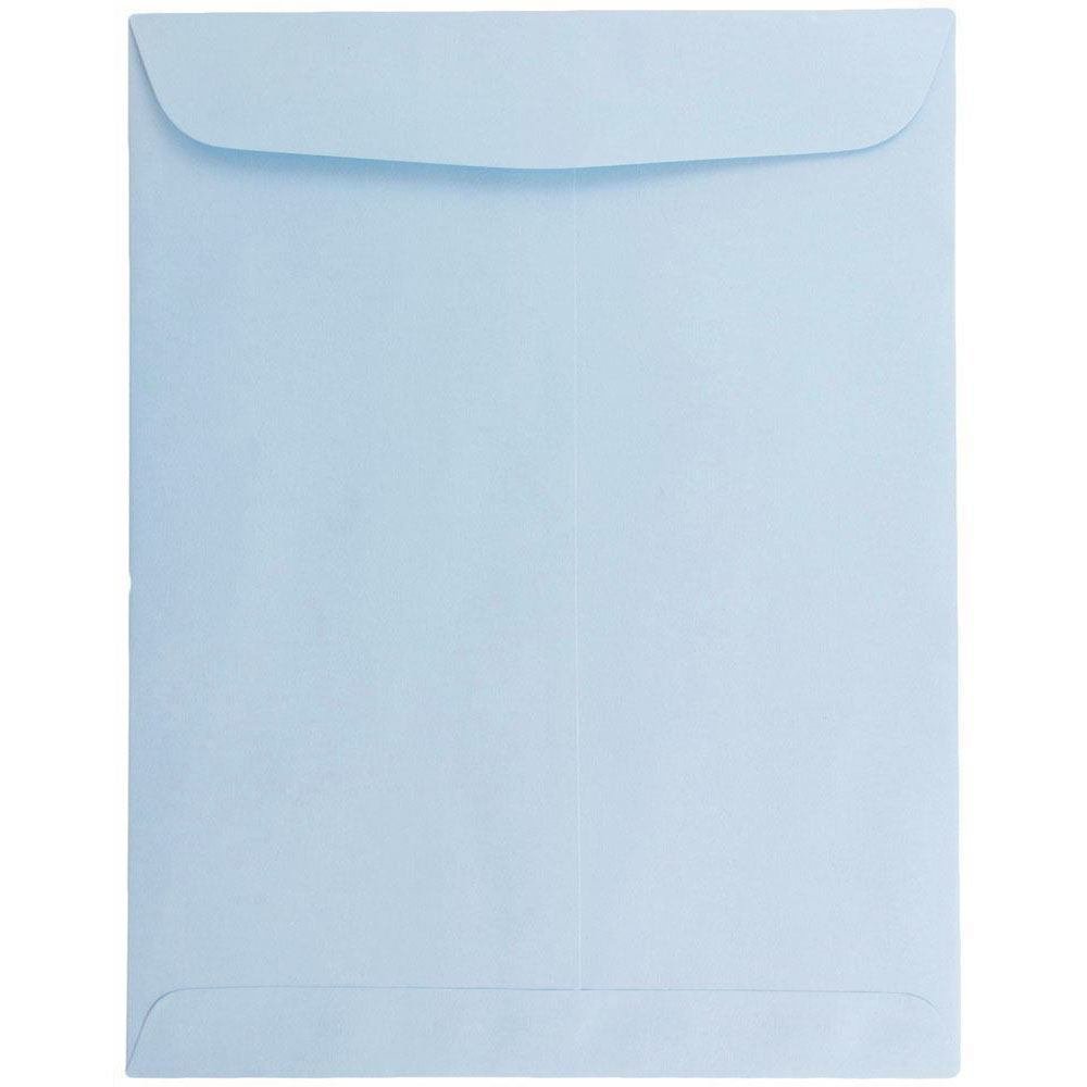 JAM PAPER 9 x 12 Open End Catalog Premium Envelopes - Pastel Baby Blue - 100/Pack - Perfect for Business Mailings, Wedding Invitations & Office Documents