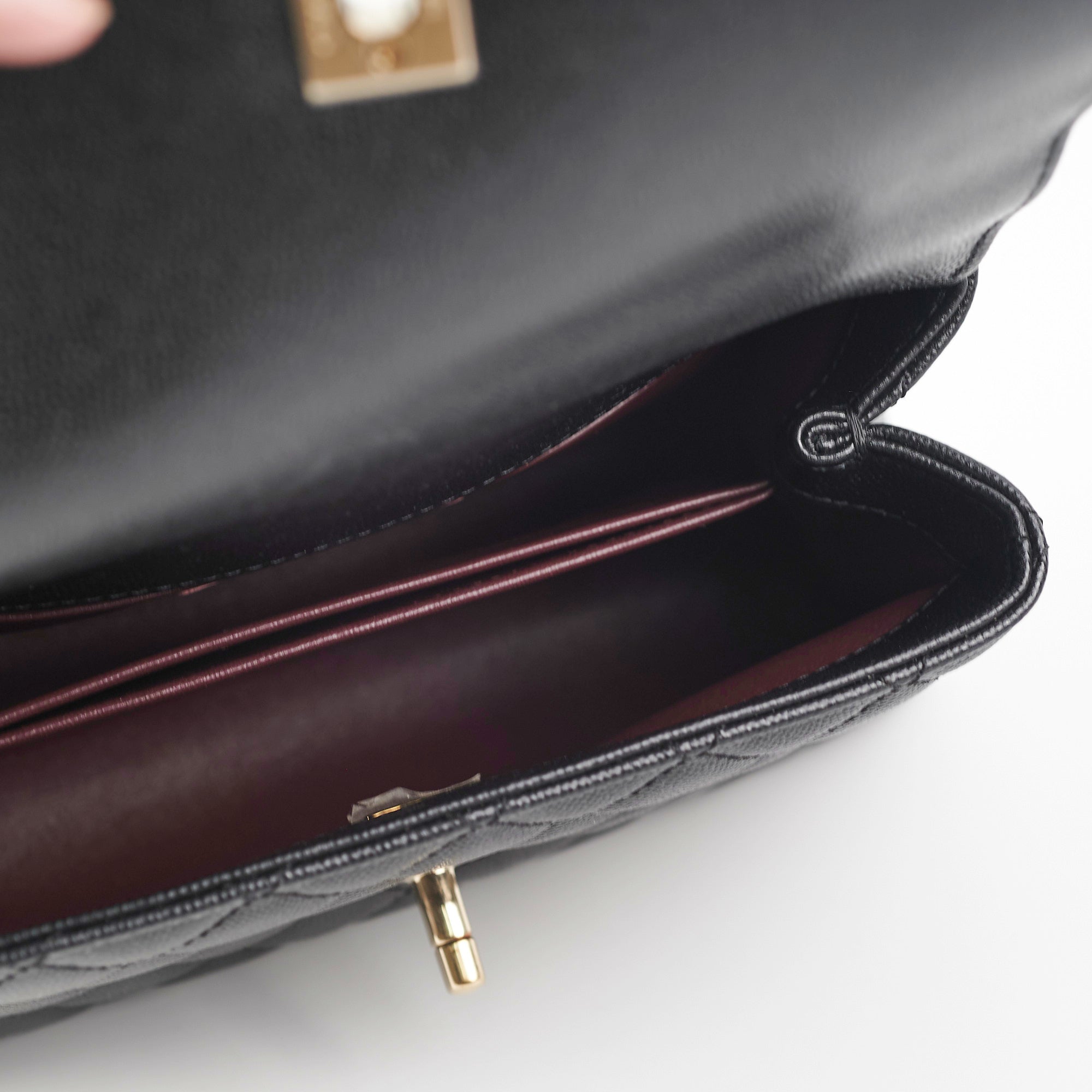 Chanel Small Coco Handle Bag in Black Caviar Leather - Perfect for Evening Events & Luxury Fashion Accessories