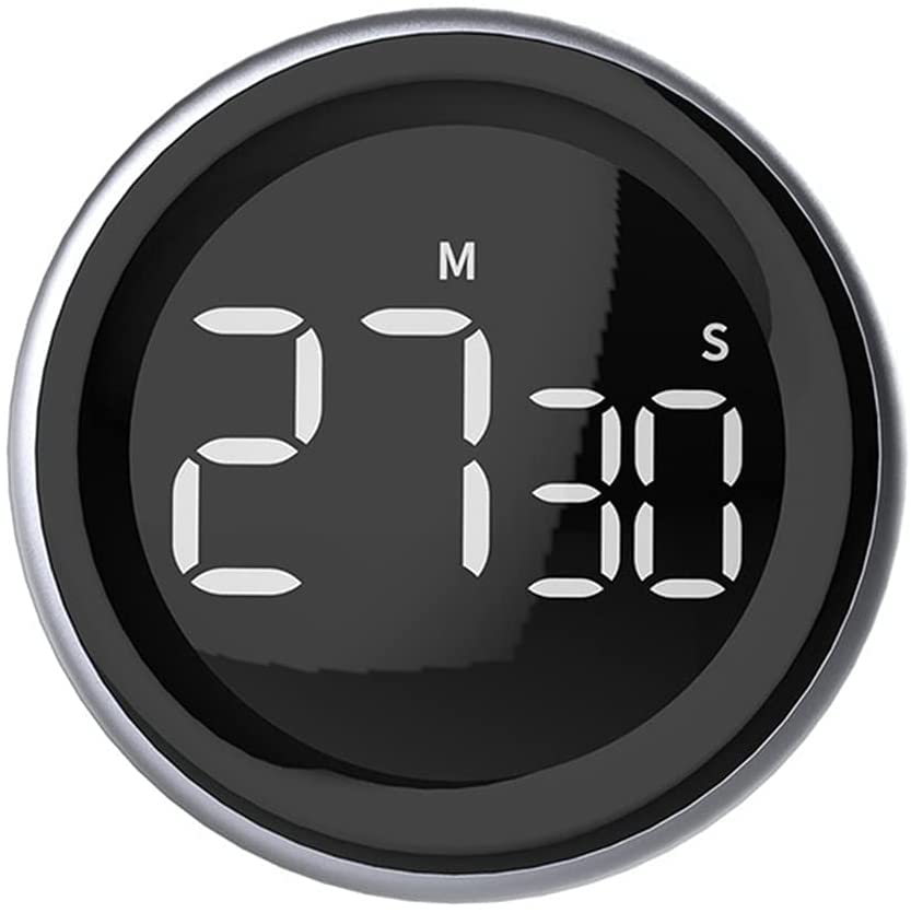 LOJALS Digital Kitchen Timer with LED Display - Countdown Stopwatch Alarm Clock for Cooking, Baking, Shower, Study & Workouts | Manual Electronic Timer for Home, Office & Gym Use