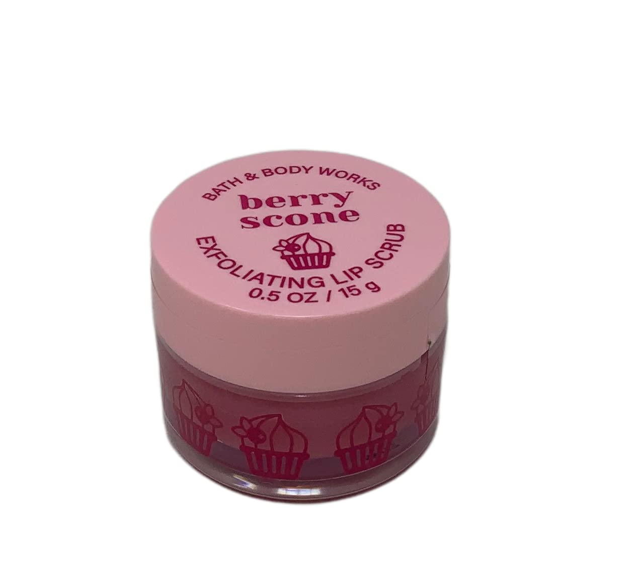 Exfoliating Lip Scrub with Berry Scone Flavor - 0.5 oz / 15 g - Hydrating & Gentle Lip Care for Dry, Chapped Lips - Perfect for Winter Skincare & Pre-Lipstick Prep