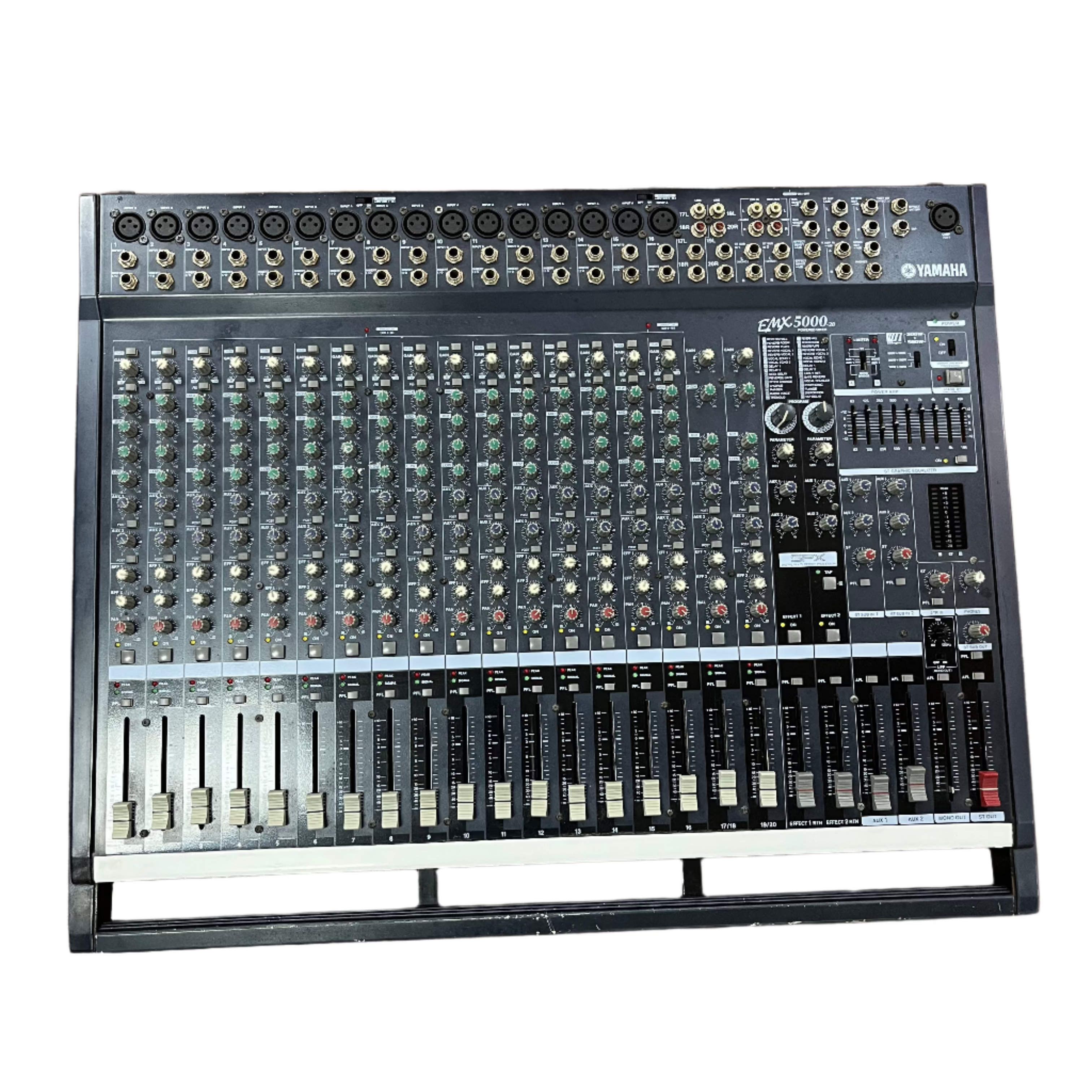 Yamaha EMX5000 Professional Powered Mixer - 12-Channel PA System with Built-in Effects for Live Performances, DJ Gigs & Studio Recording