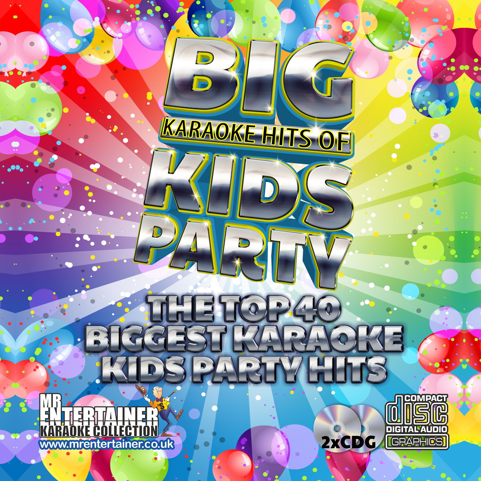 Mr Entertainer Big Karaoke Hits for Kids Party - Fun Children's Sing-Along Music Machine for Birthday Celebrations & Family Gatherings