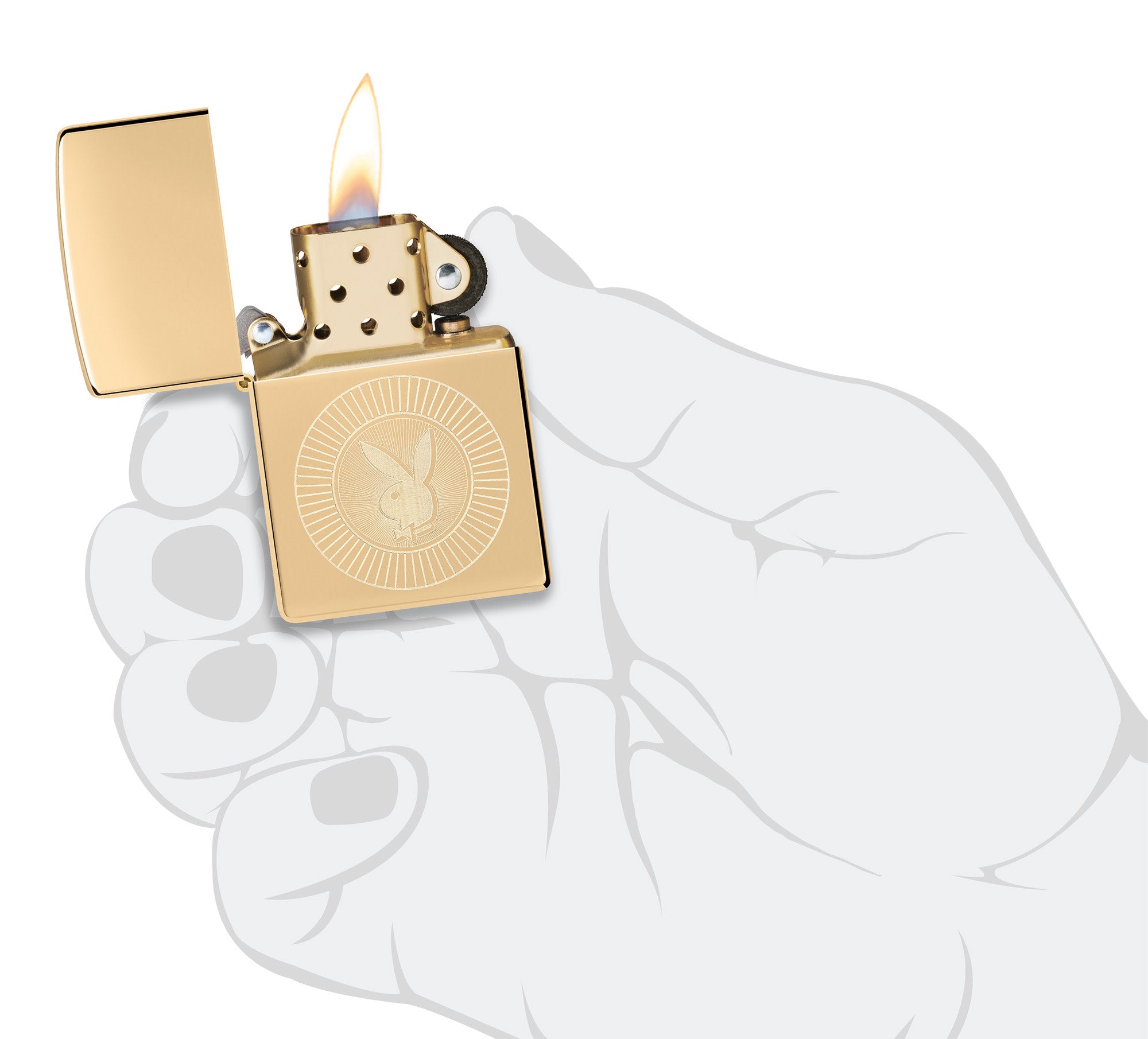Playboy Rabbit Head Design Laser Engraved High Polish Brass Pendant - Perfect for Necklaces, Gifts & Fashion Accessories