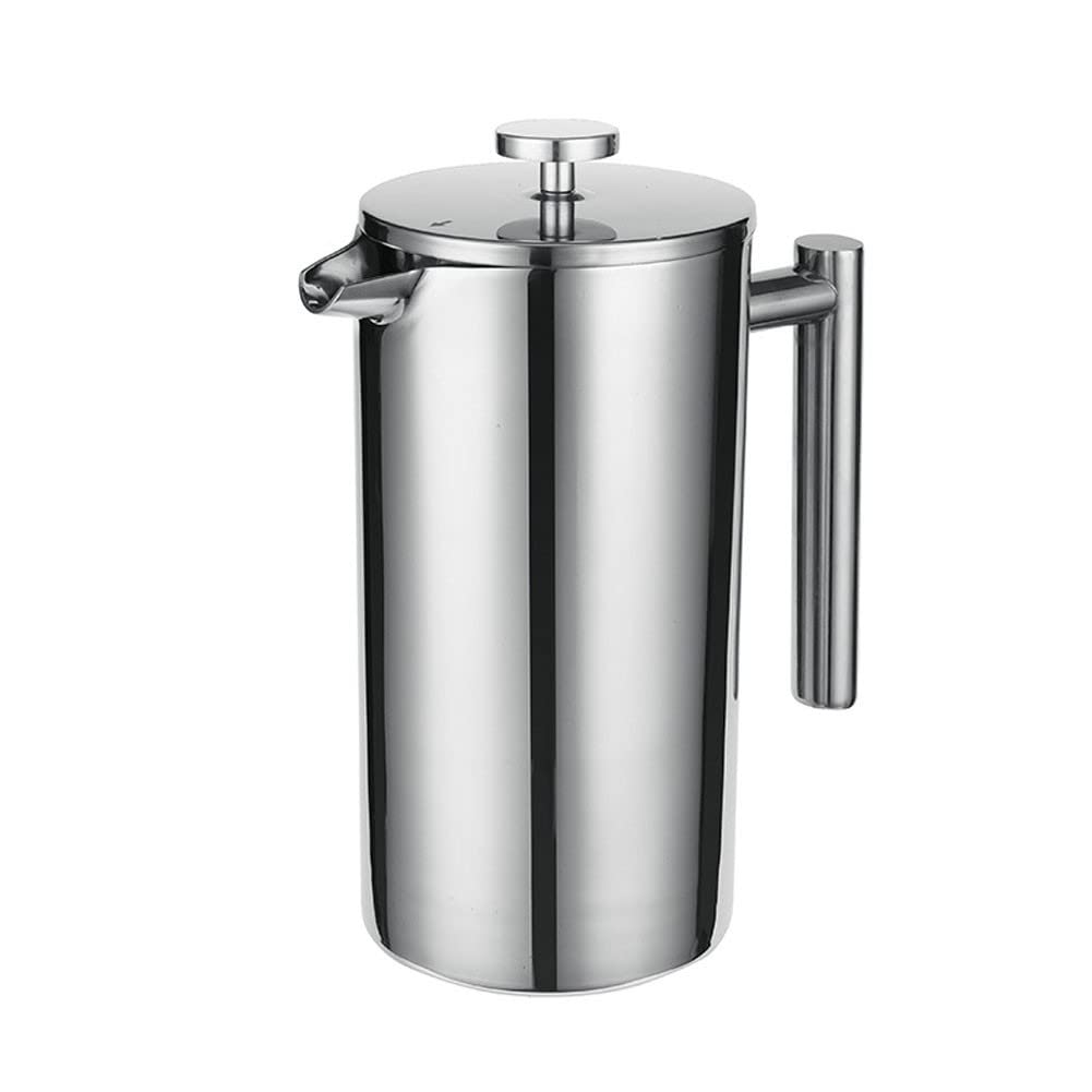 Premium 3.5L Stainless Steel Stovetop Tea Kettle with French Press & Filter - Double Insulated for Coffee & Tea Brewing - Perfect for Home, Office & Camping Use (6L Color Option)