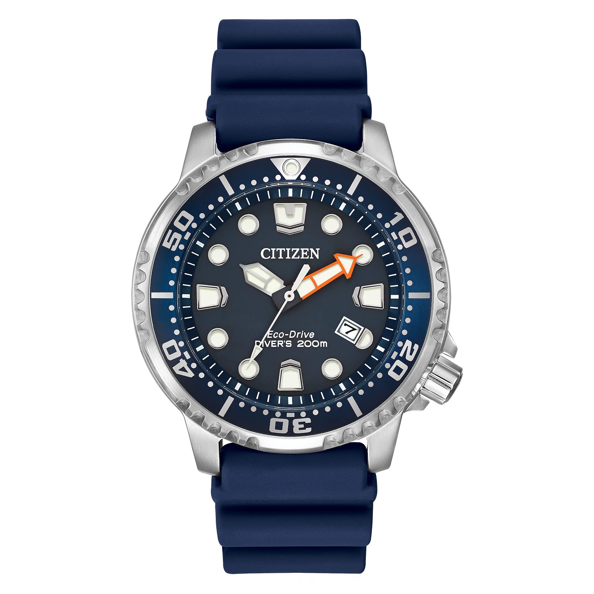 Citizen Promaster Eco-Drive Men's Dive Watch - ISO Certified 200M Water Resistant, Luminous Hands & Markers, Rotating Bezel, Blue Dial Stainless Steel (Model BN0151-09L) - Perfect for Scuba Diving, Snorkeling & Water Sports