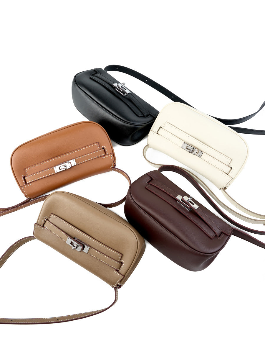 Mini Saddle Crossbody Bag for Women - Small Leather Shoulder Purse with Adjustable Strap - Perfect for Travel, Shopping & Everyday Use
