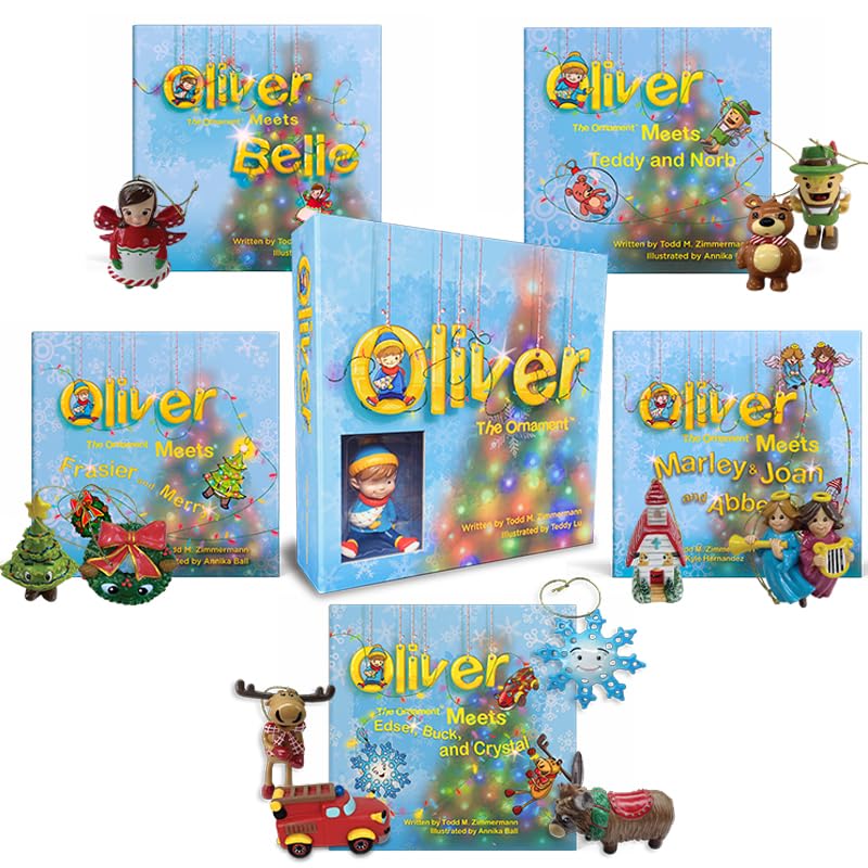 Oliver the Ornament Deluxe Collection - Christmas Book & Ornament Set by Todd Zimmermann - Perfect for Holiday Decorations, Gift Giving & Family Storytime