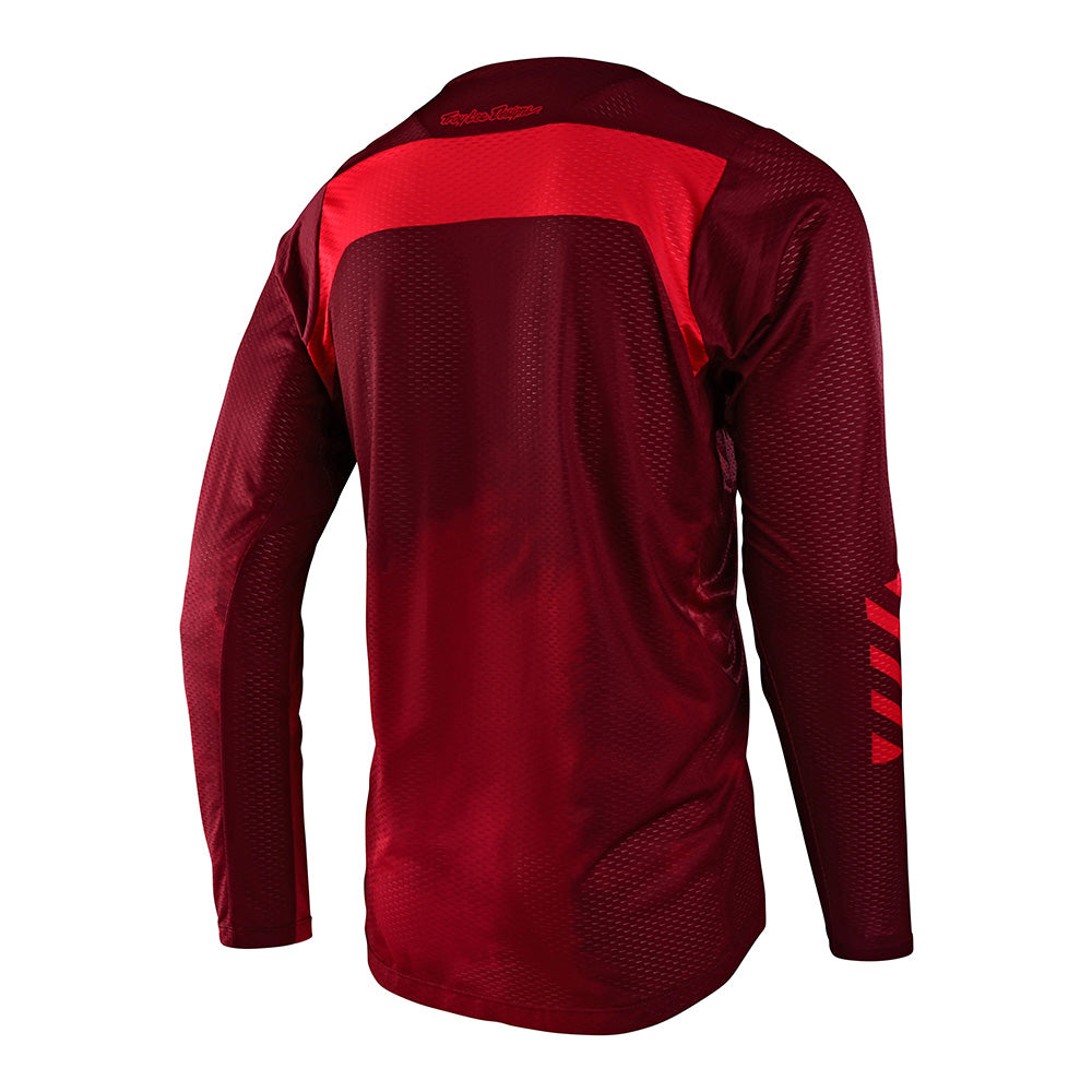 Skyline Air LS Jersey Fades Wine - Men's Lightweight Basketball Jersey for Streetwear & Sports - Perfect for Casual Wear, Gym, and Outdoor Activities