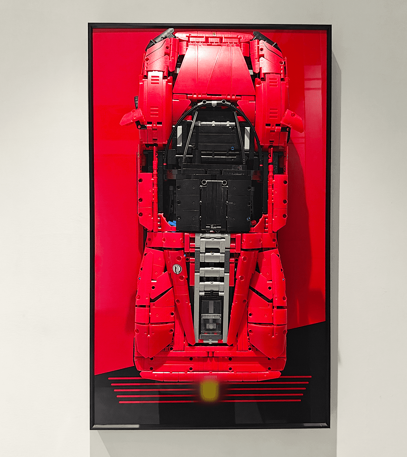 LEGO Technic Ferrari Daytona SP3 42143 Wall Display Frame - Premium Showcase for Model Car Collection & Home Decor