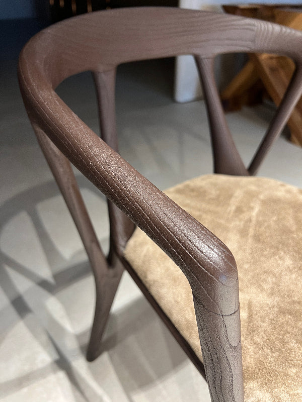 Premium Solid Walnut Dining Chair - Italian Style Luxury Wooden Chair for Home, Restaurant & Office - Elegant & Durable Seating Solution
