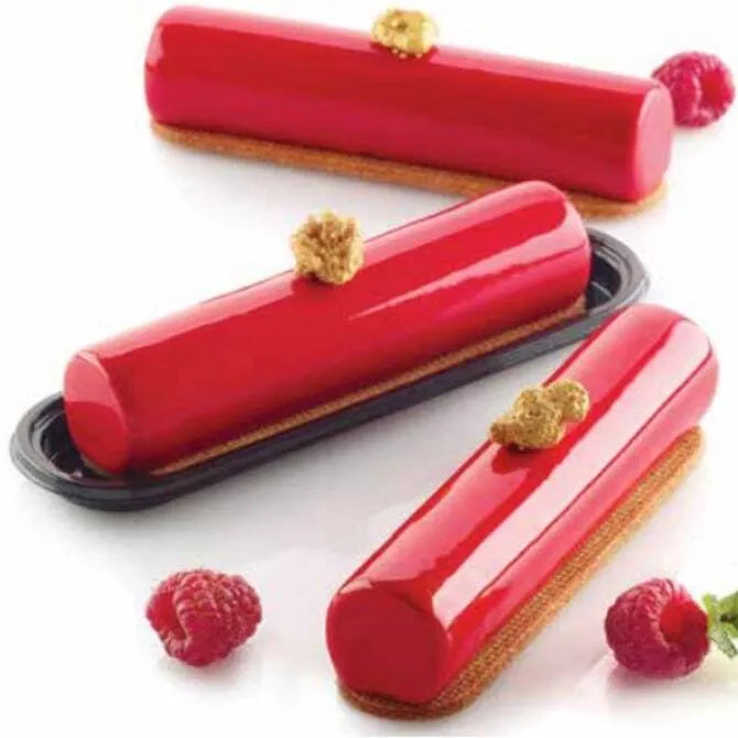 75mm Silicone Cylinder Mold - 8 Shapes with Cutter & Baking Trays for DIY Candles, Soaps, Resin Crafts & Chocolate Making