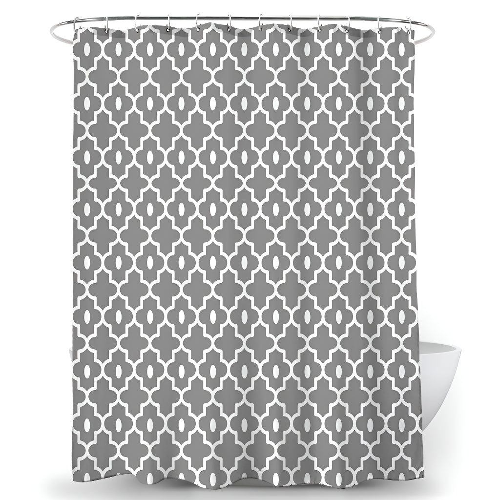 Kaliyah Pearl Print Shower Curtain - Elegant Bathroom Decor for Modern Homes | Waterproof & Stylish Bath Accessory for Spa-Like Experience