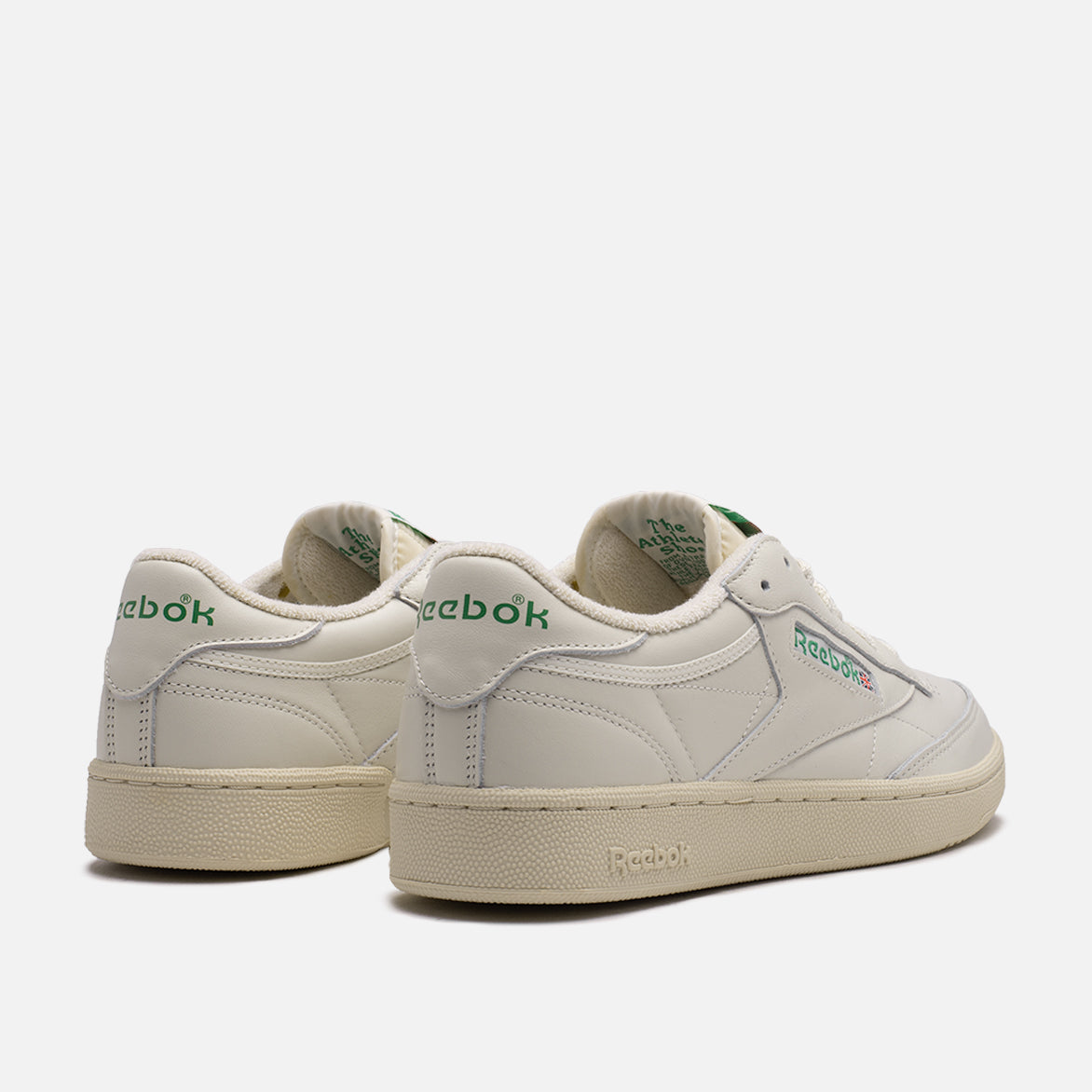 New Balance CLUB C 1985 TV Sneakers - Chalk/Paper White/Green - Classic Vintage Tennis Shoes for Men & Women | Perfect for Casual Wear, Gym, and Street Style