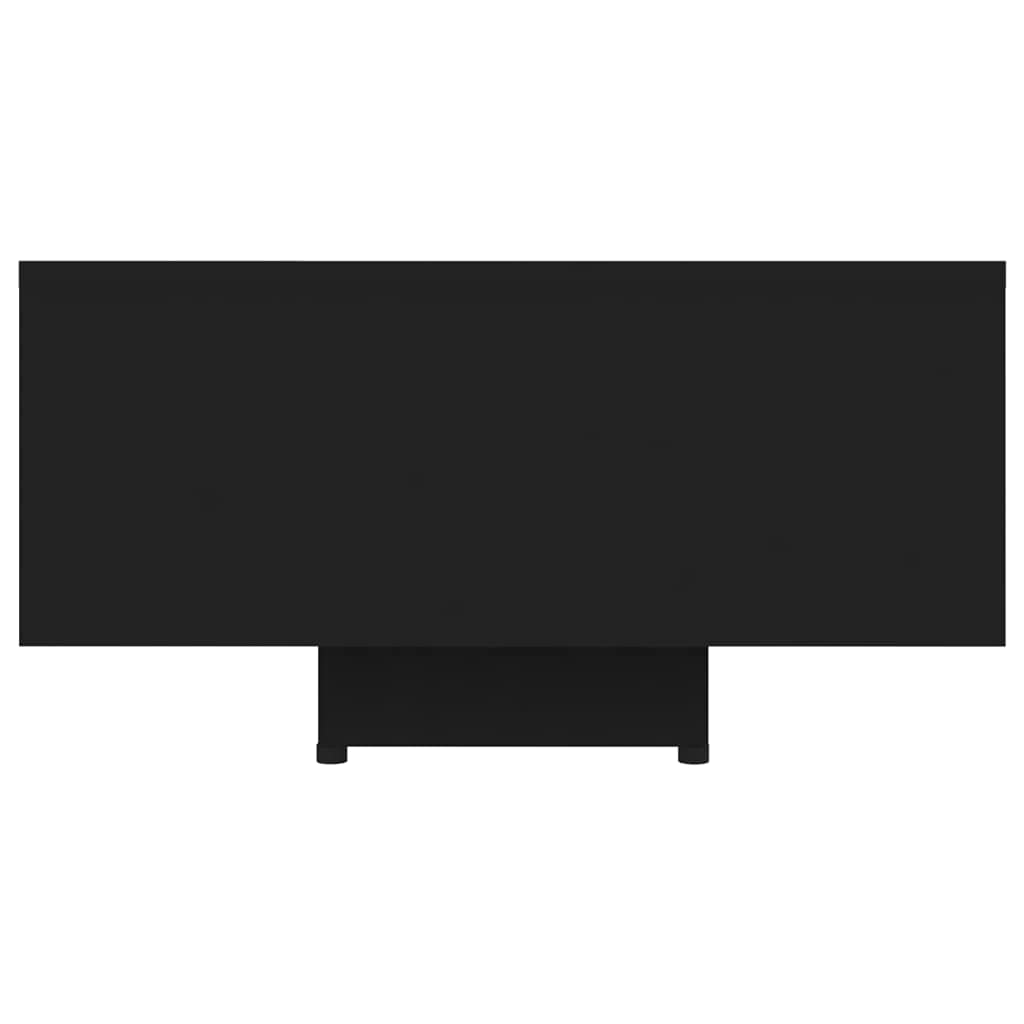 Modern Black High-Gloss Coffee Table - 33.5