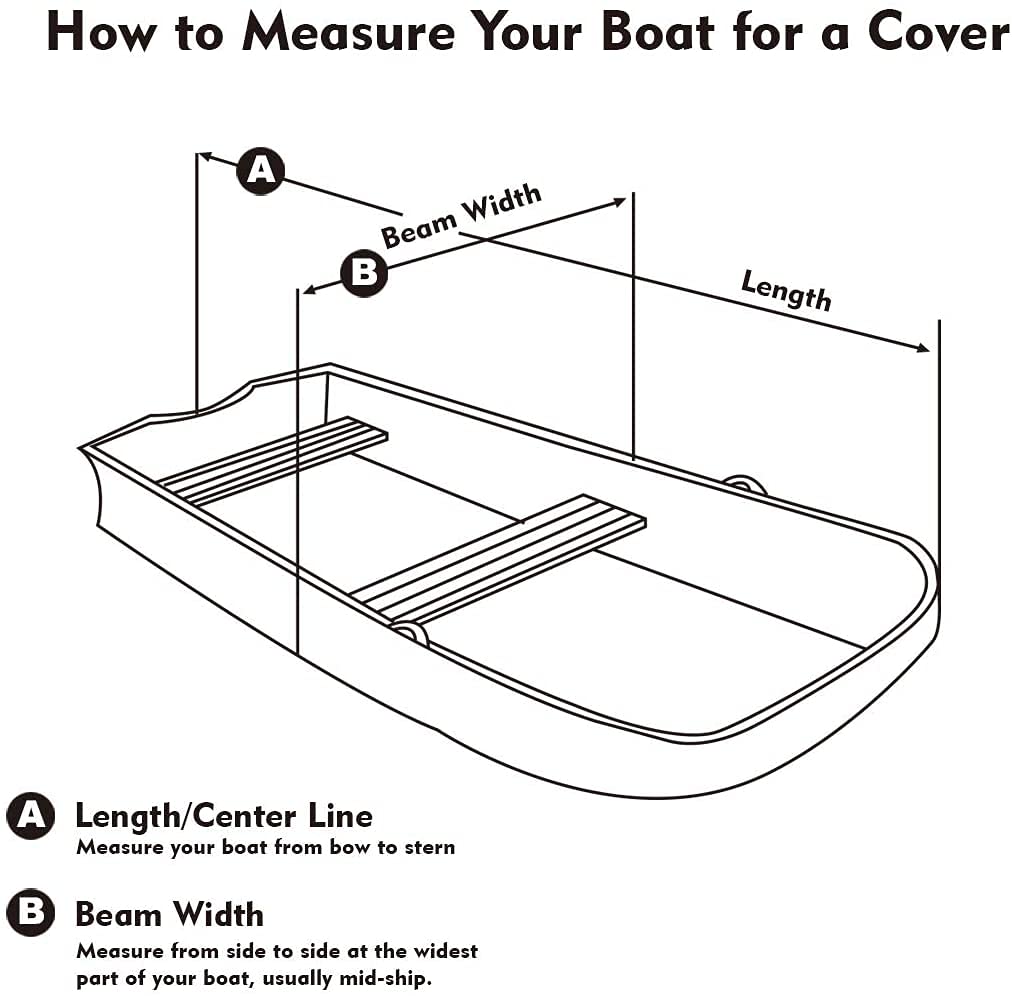LEADALLWAY 600D Heavy Duty Pontoon Boat Cover with PVC Coating - Waterproof Protection for 17-20FT Boats - Perfect for Outdoor Storage & Marine Use