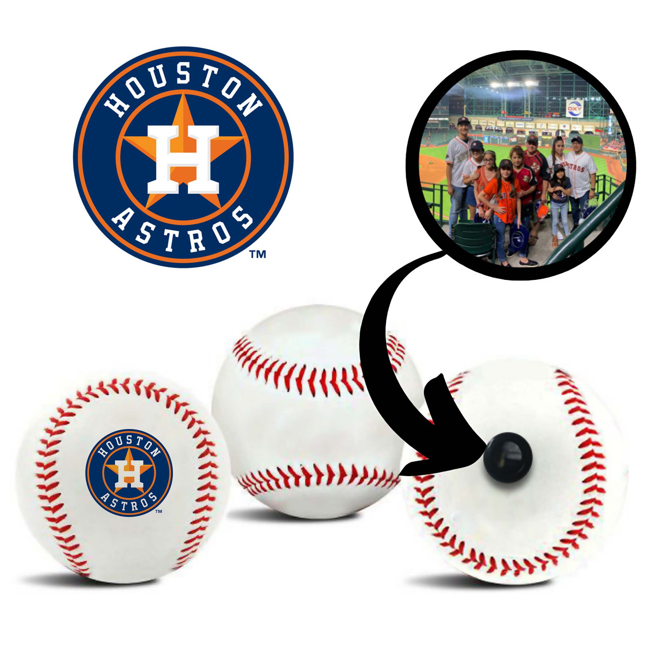 Houston Astros MLB Baseball Team Picture - Premium Wall Art for Sports Fans & Home Decor | Perfect for Man Cave, Game Room & Office Decorations