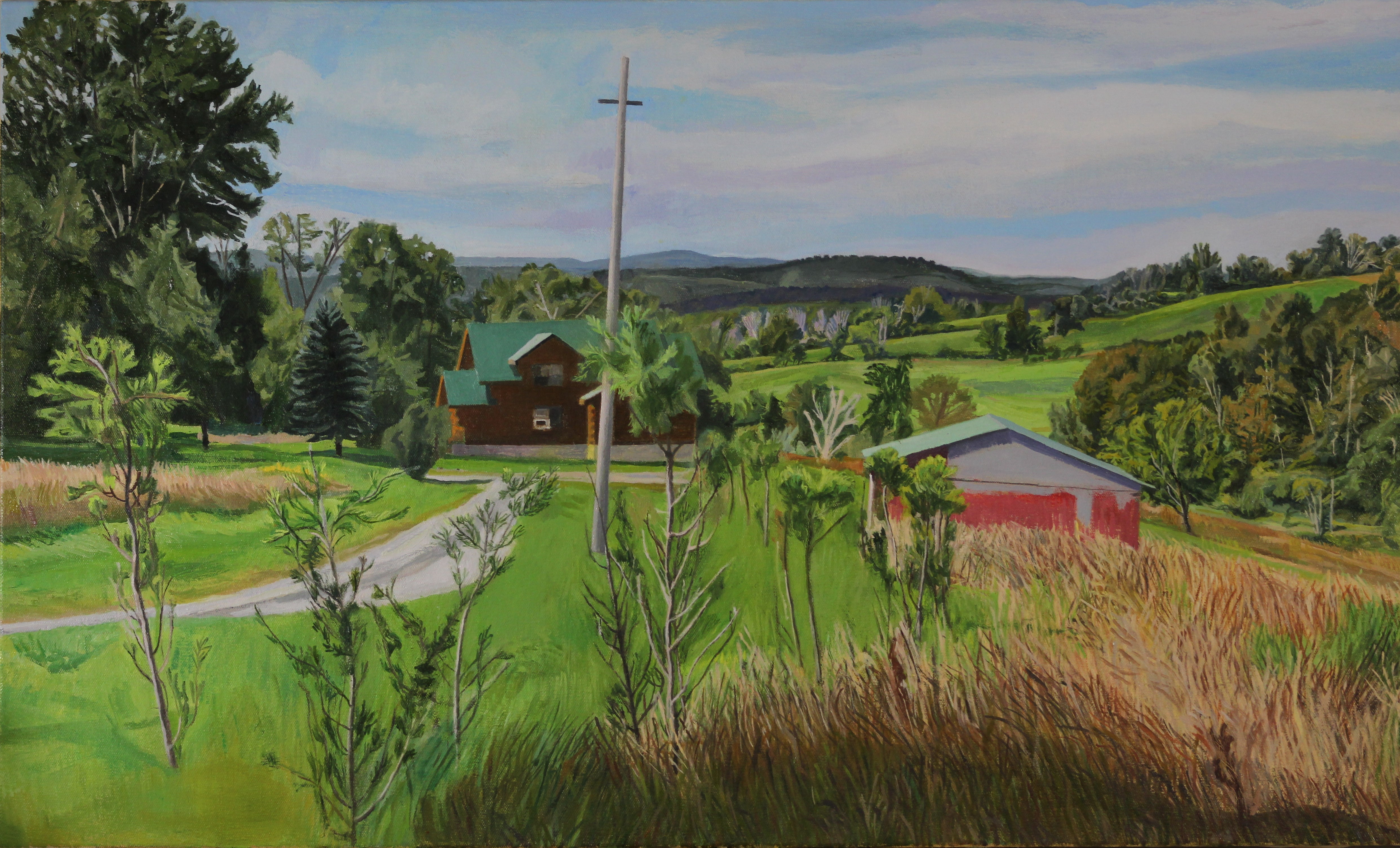 Elizabeth Heller: Valley in Meshoppen - Beautiful Landscape Art Print for Home & Office Decor | Perfect for Living Room, Bedroom, or Gift