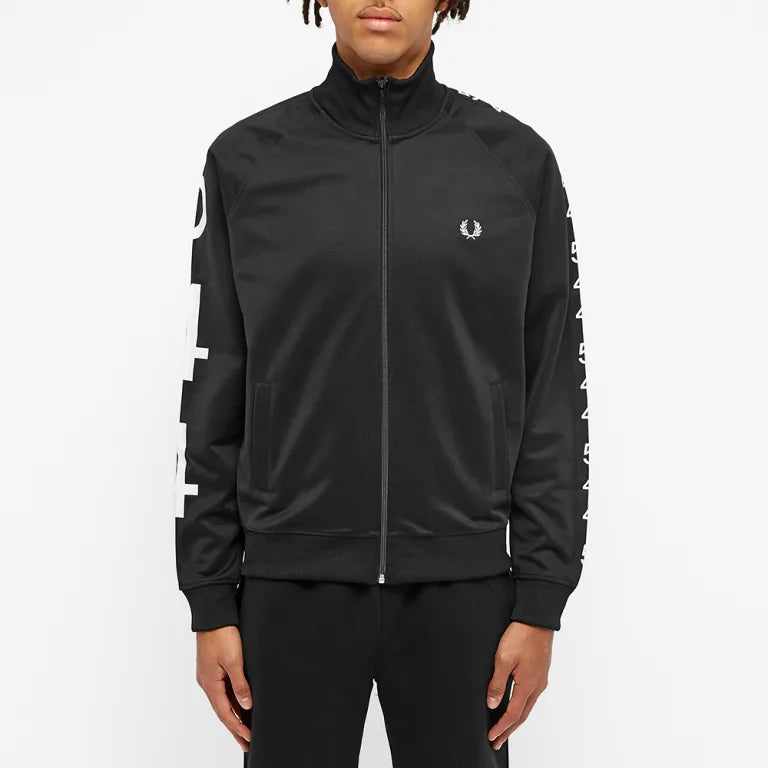 Fred Perry X Made Thought 544 Taped Track Jacket - Men's Slim Fit Zip-Up Jacket with Contrast Tape Detail | Perfect for Casual Wear, Street Style & Outdoor Activities