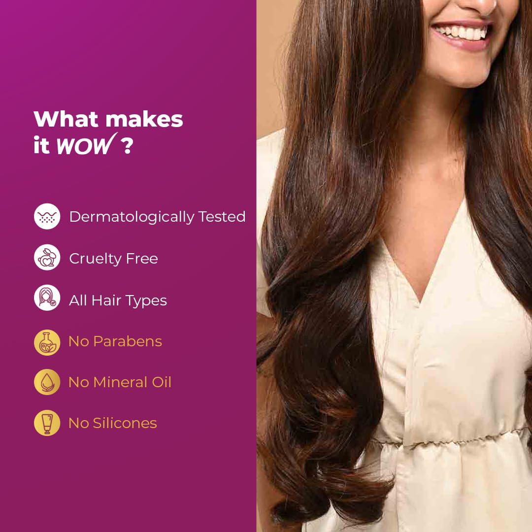WOW Skin Science Onion Conditioner with Red Onion Seed Oil, Black Seed Oil & Pro-Vitamin B5 - Paraben-Free, Silicone-Free, Color-Free Hair Treatment (100mL) - Promotes Hair Growth & Reduces Hair Fall for Damaged & Dry Hair