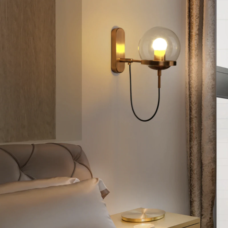 Stella Wall Sconce with Stand - Modern Plug-in Wall Light Fixture for Living Room, Bedroom & Hallway - Final Sale