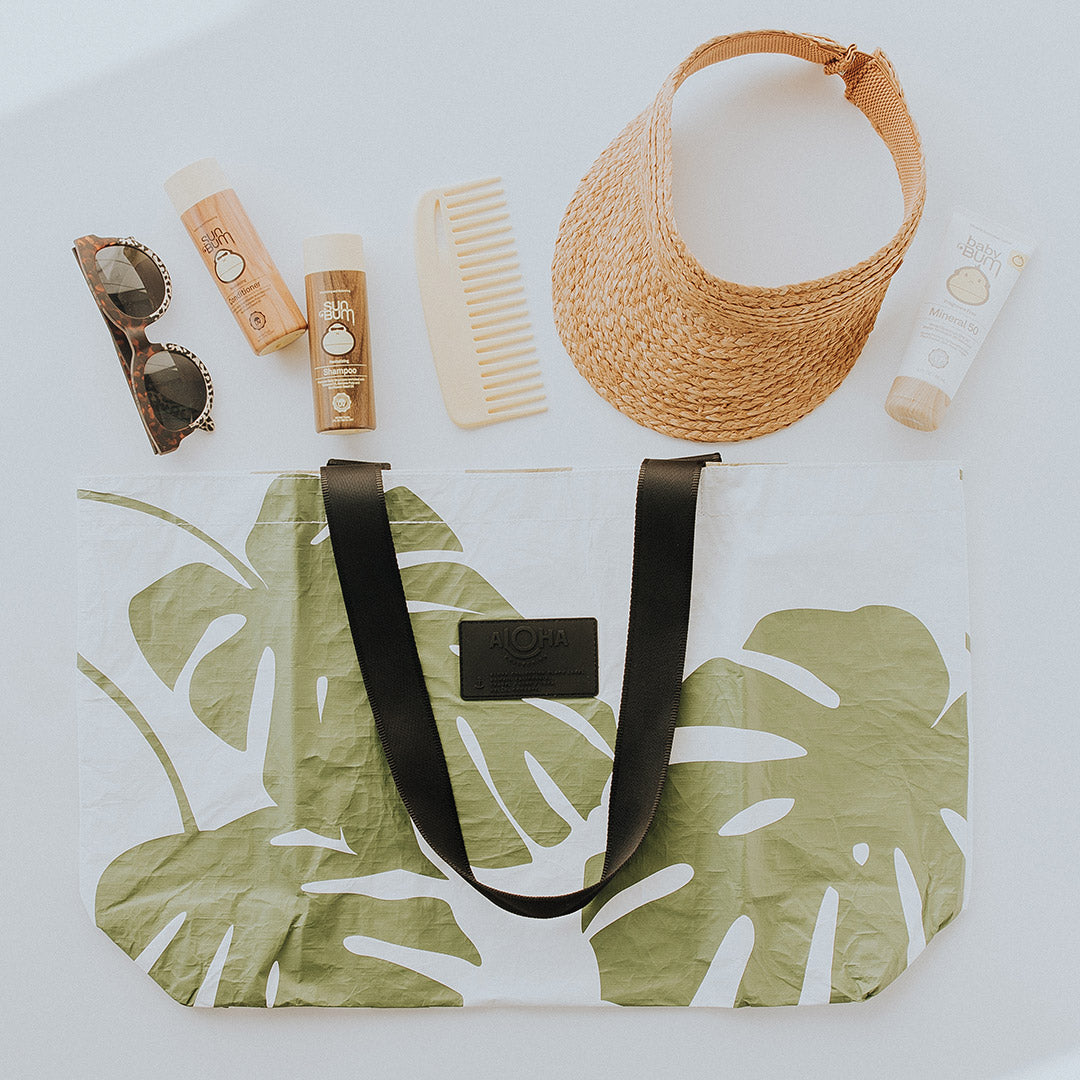 Aloha Holo Holo Tote Bag - Stylish Hawaiian Beach Tote for Women, Durable Canvas Shopping Bag with Vibrant Tropical Print - Perfect for Beach, Travel, and Everyday Use