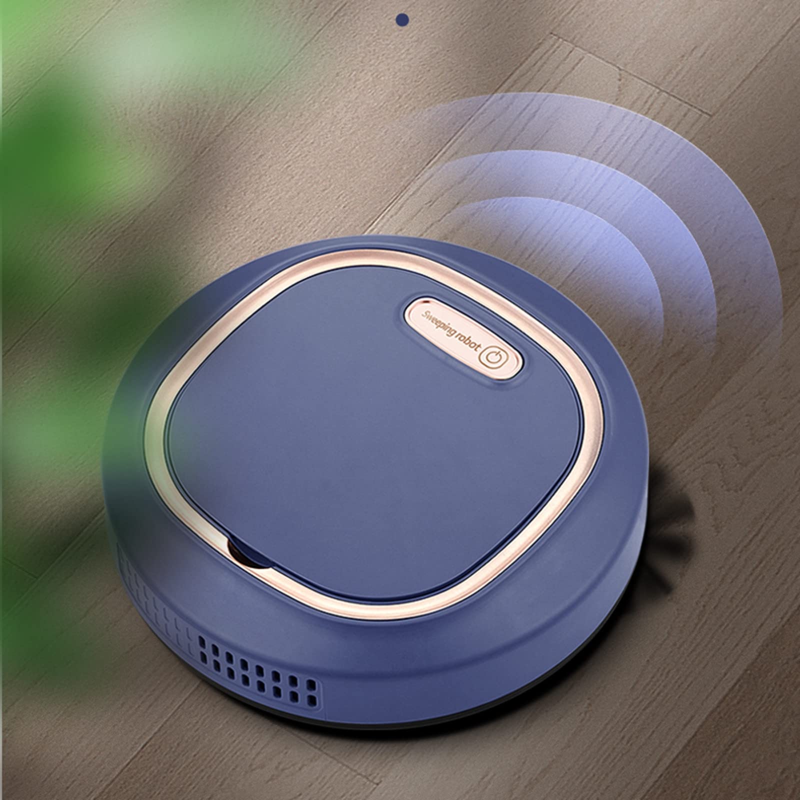 Smart Robot Vacuum Cleaner - 2000Pa Strong Suction, 60min Runtime, Auto Cleaning for Hardwood Floors & Carpets - Ideal for Pet Hair & Daily Home Cleaning (Blue)