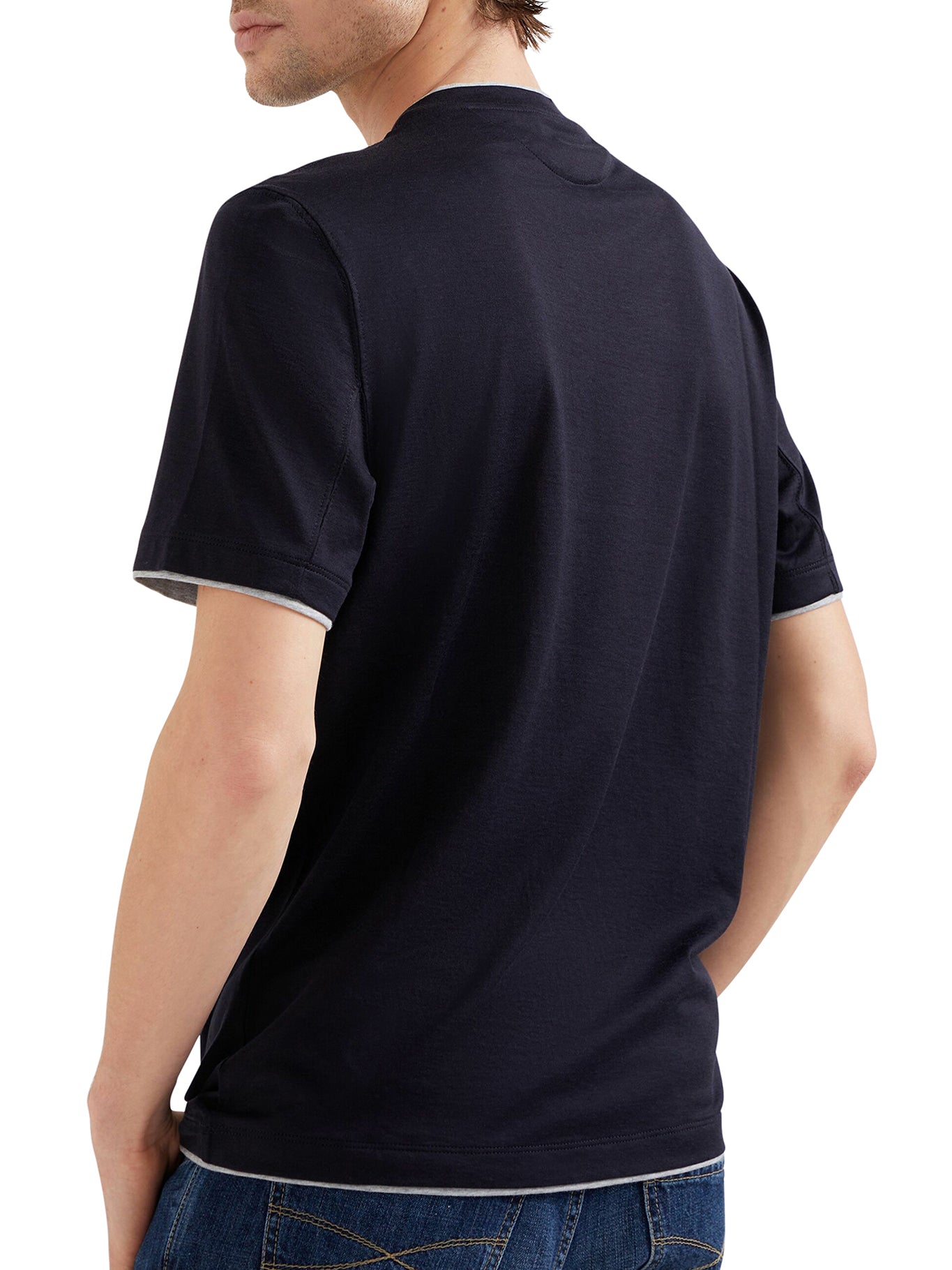 Stylish Contrast Trim Jersey T-Shirt for Men & Women - Perfect for Casual Wear, Gym, and Everyday Outfits