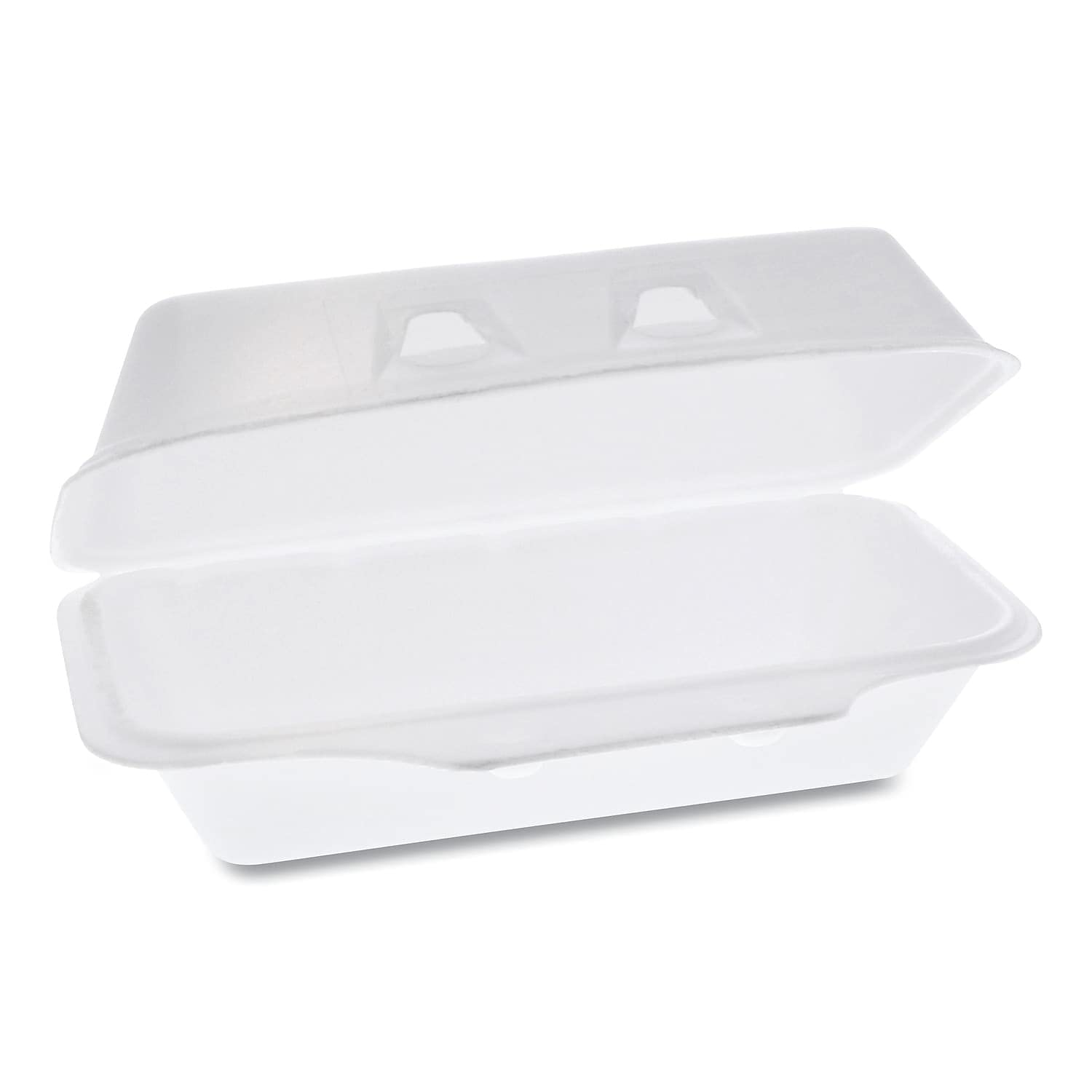 Pactiv SmartLock Foam Hinged Food Containers - Medium 8.75 x 4.5 x 3.13 Inches, 1-Compartment White Takeout Boxes, 440/Carton (YHLW01840000) - Perfect for Restaurants, Catering & Meal Prep