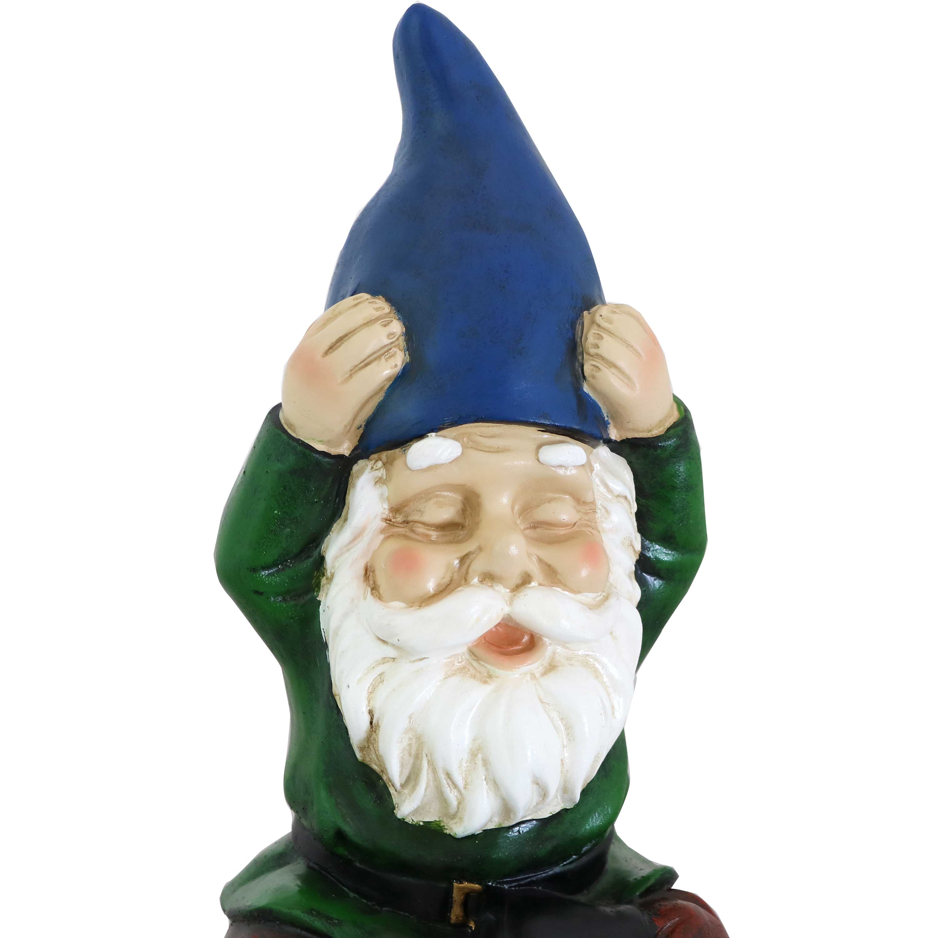 Sunnydaze Sage the Yoga Garden Gnome Statue - Outdoor Decor for Yoga Gardens, Zen Spaces & Meditation Areas