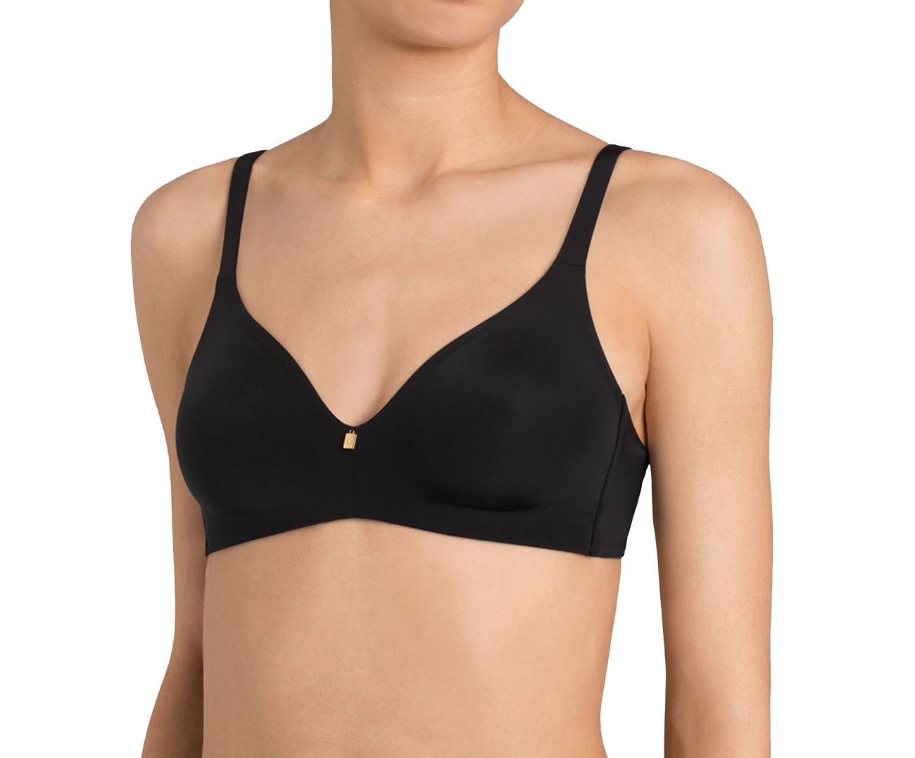 Triumph Body Make-Up Essentials Wire-Free Bra 36B Black - Comfortable Seamless Underwear for Everyday Wear, Yoga & Lounge