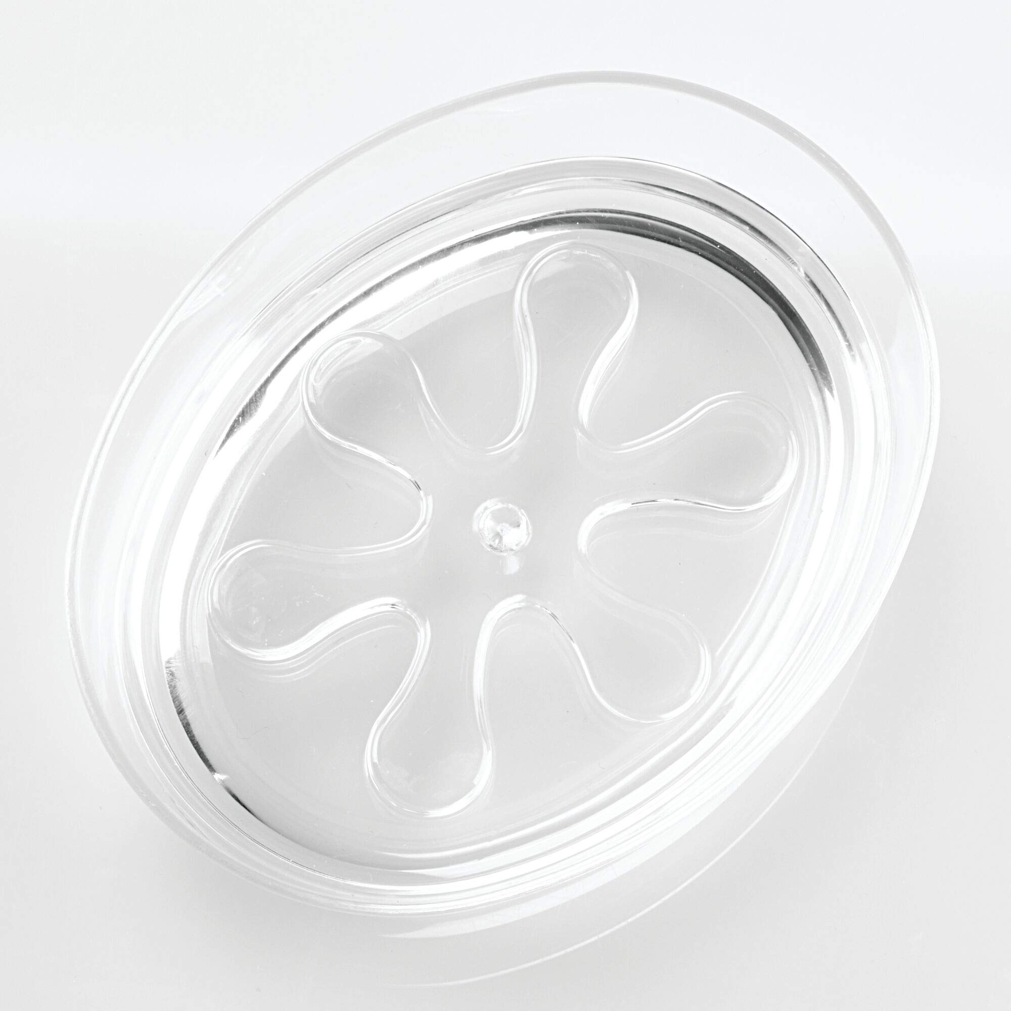 InterDesign Eva Bar Soap Dish - Clear Plastic Soap Holder for Bathroom Vanity, Kitchen Sink - Durable & Non-Slip Design for Showers, Countertops, and Wet Areas