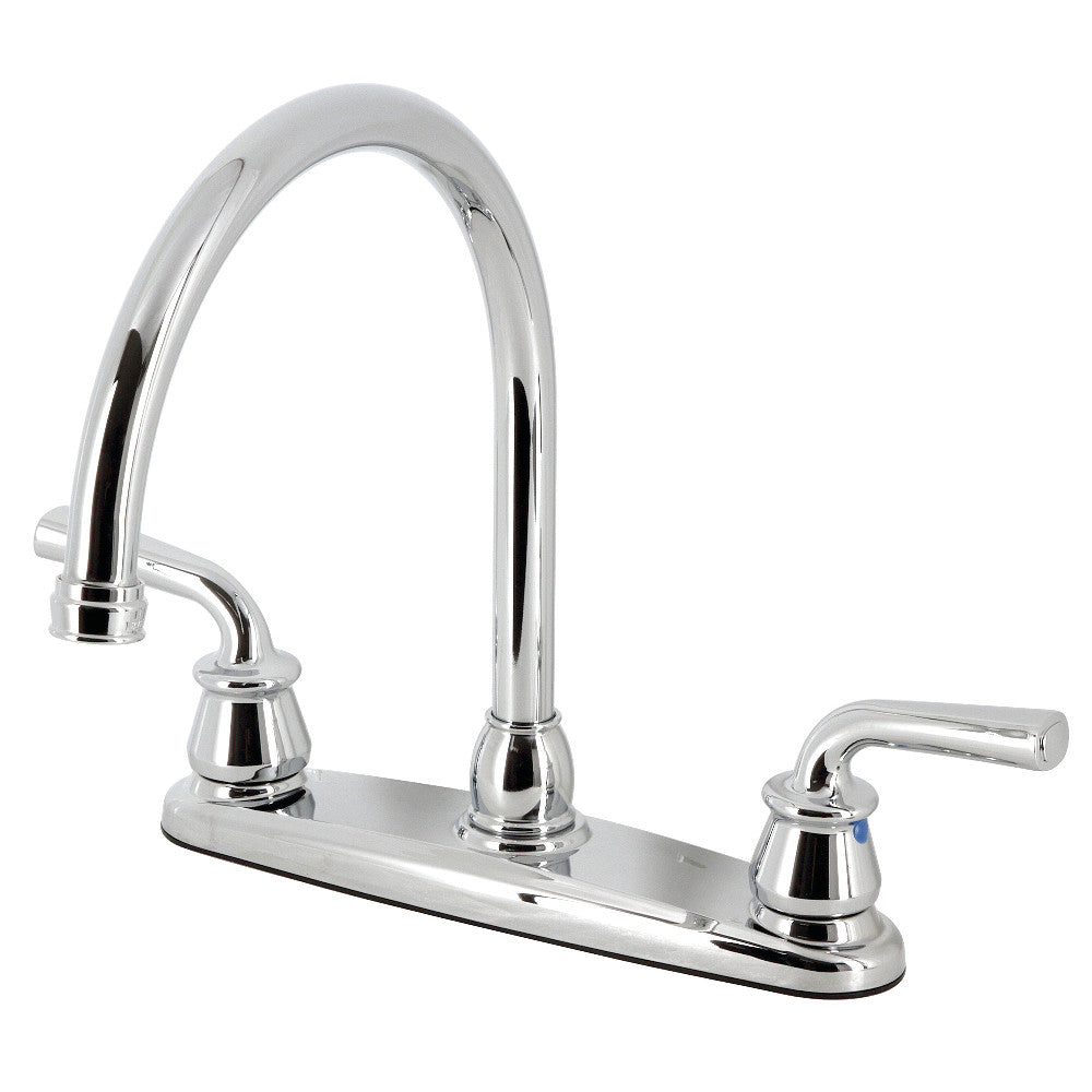 Kingston Brass KB798RXLLS 8-Inch Centerset Kitchen Faucet - Vintage Style Pull-Down Sprayer, Oil Rubbed Bronze Finish for Farmhouse & Traditional Kitchen Sinks