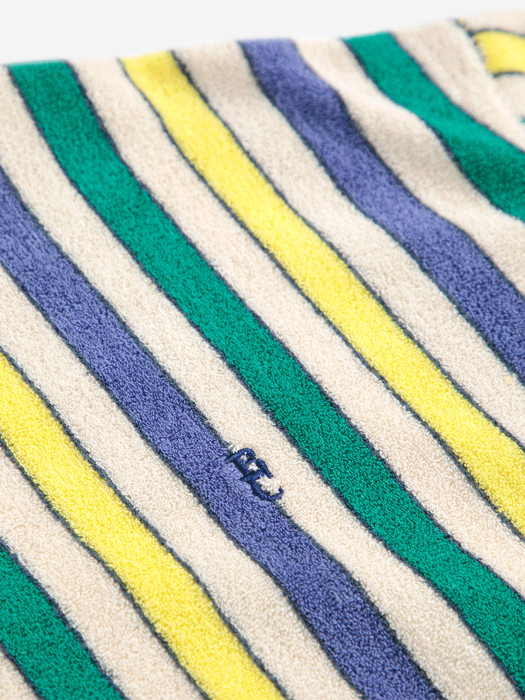 Bobo Choses Women's Multicolor Stripes Terry Cloth Sweatshirt - Soft Cotton Pullover for Casual Wear, Lounge & Travel