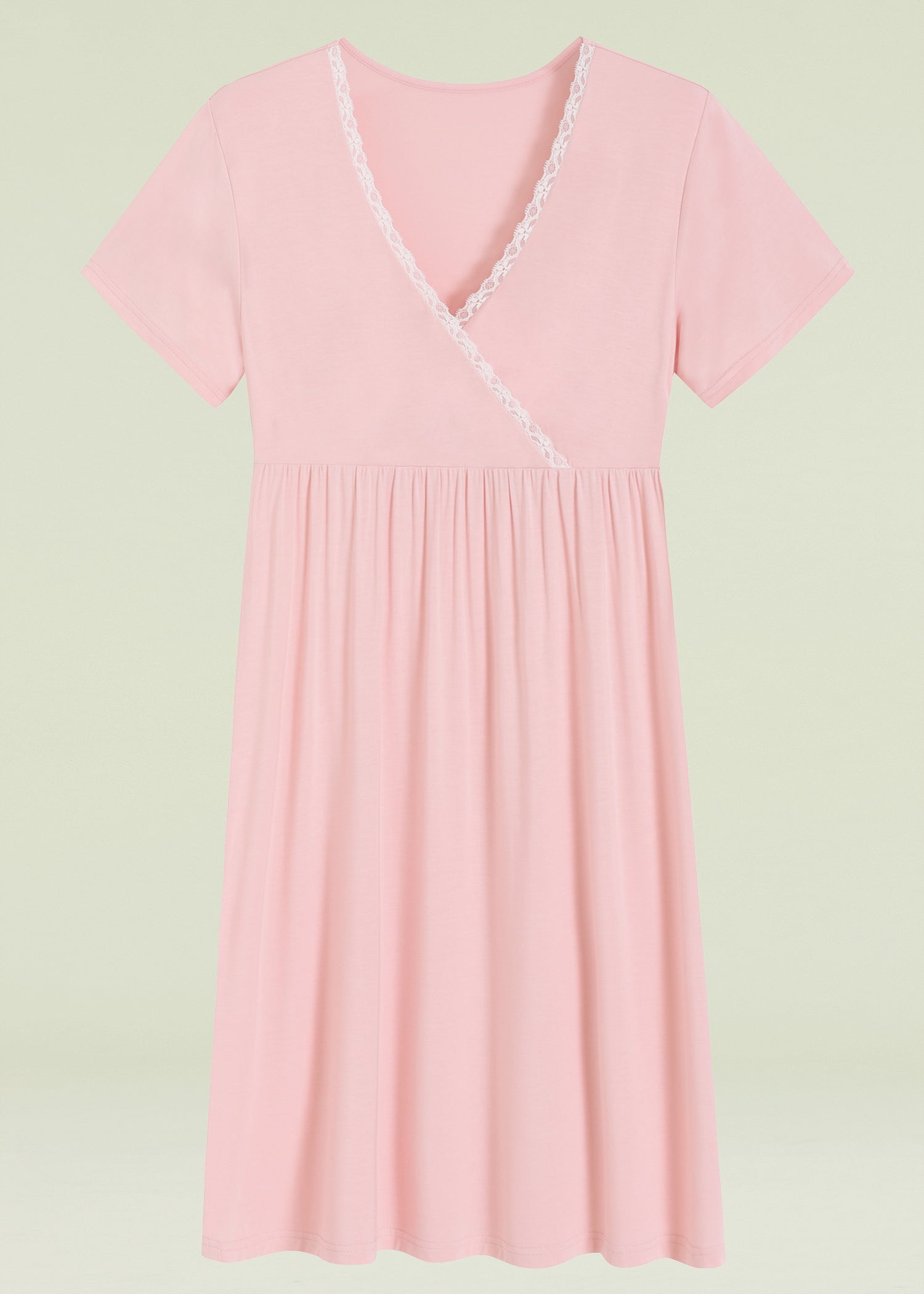 Comfortable Women's Bamboo Viscose Nursing Nightgown - Soft Breastfeeding Sleepwear for Moms | Perfect for Nighttime Nursing, Postpartum Recovery & Maternity Comfort