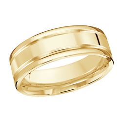 7mm Men's Scratch Finish High Polish Wedding Band Ring - Perfect for Weddings, Anniversaries & Special Occasions