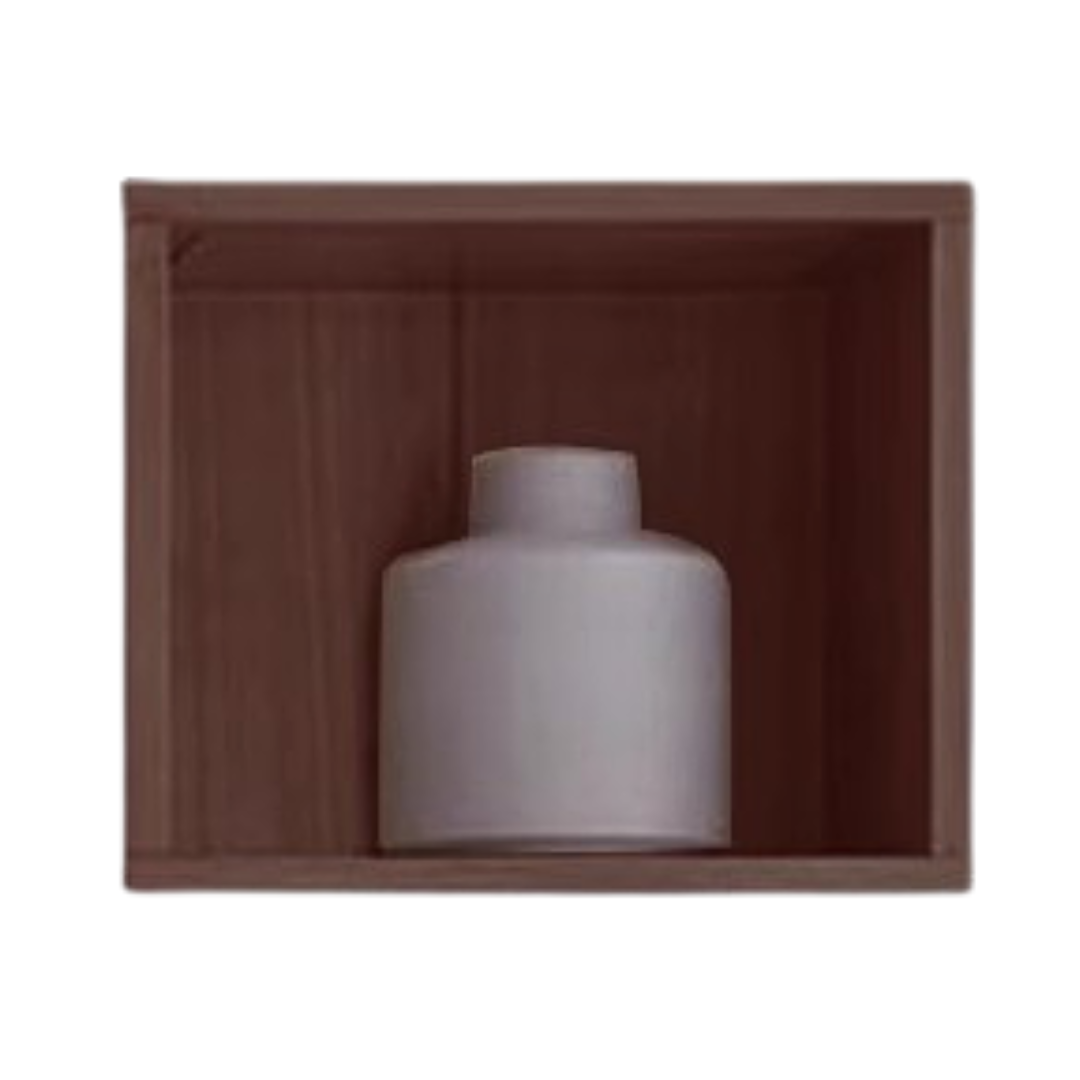 16.7x11.8x13.8inch/ 42.5x30x35сm/ Walnut color/ bookcase top cabinet open grid