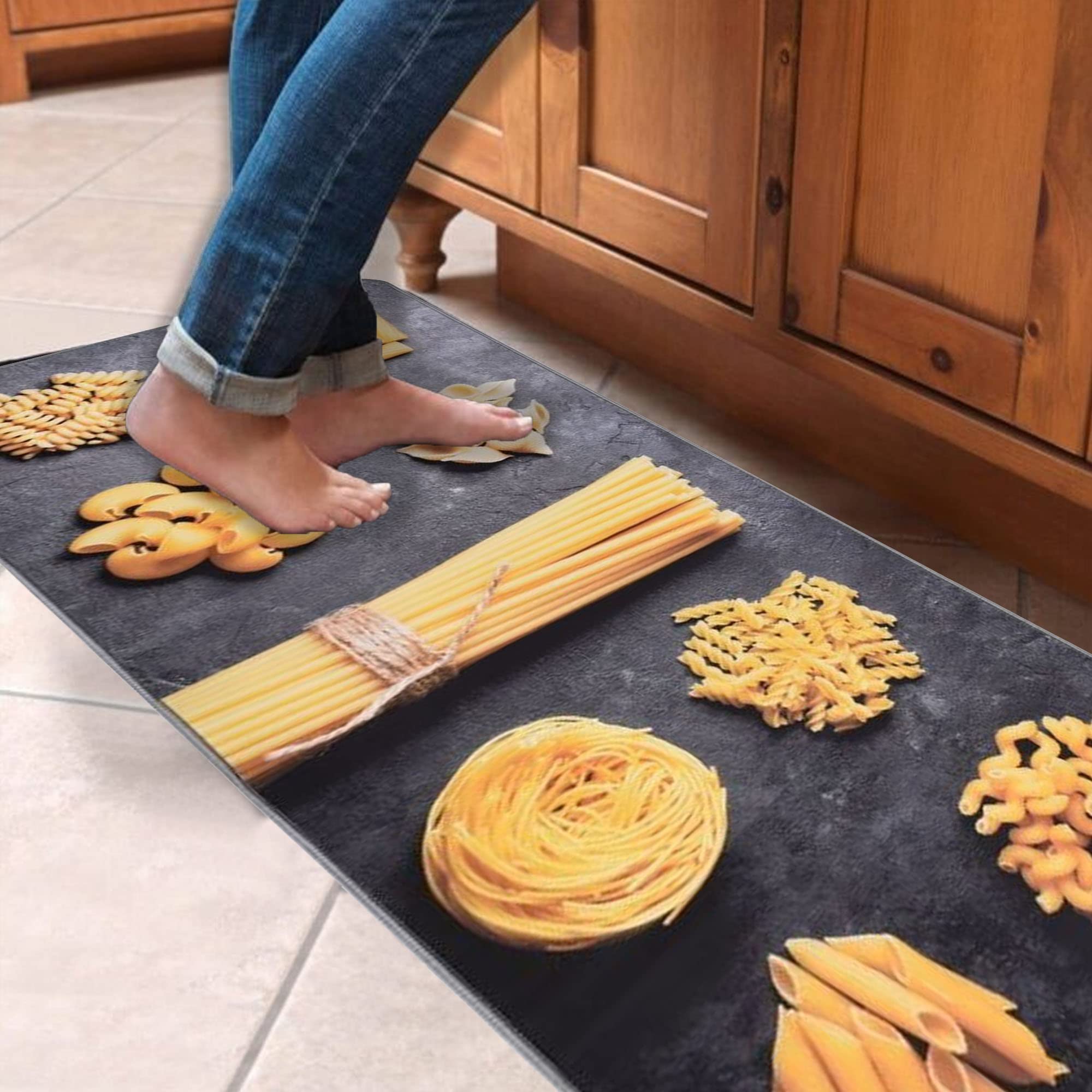 Anti-Fatigue Pasta Kitchen Runner Rug 47