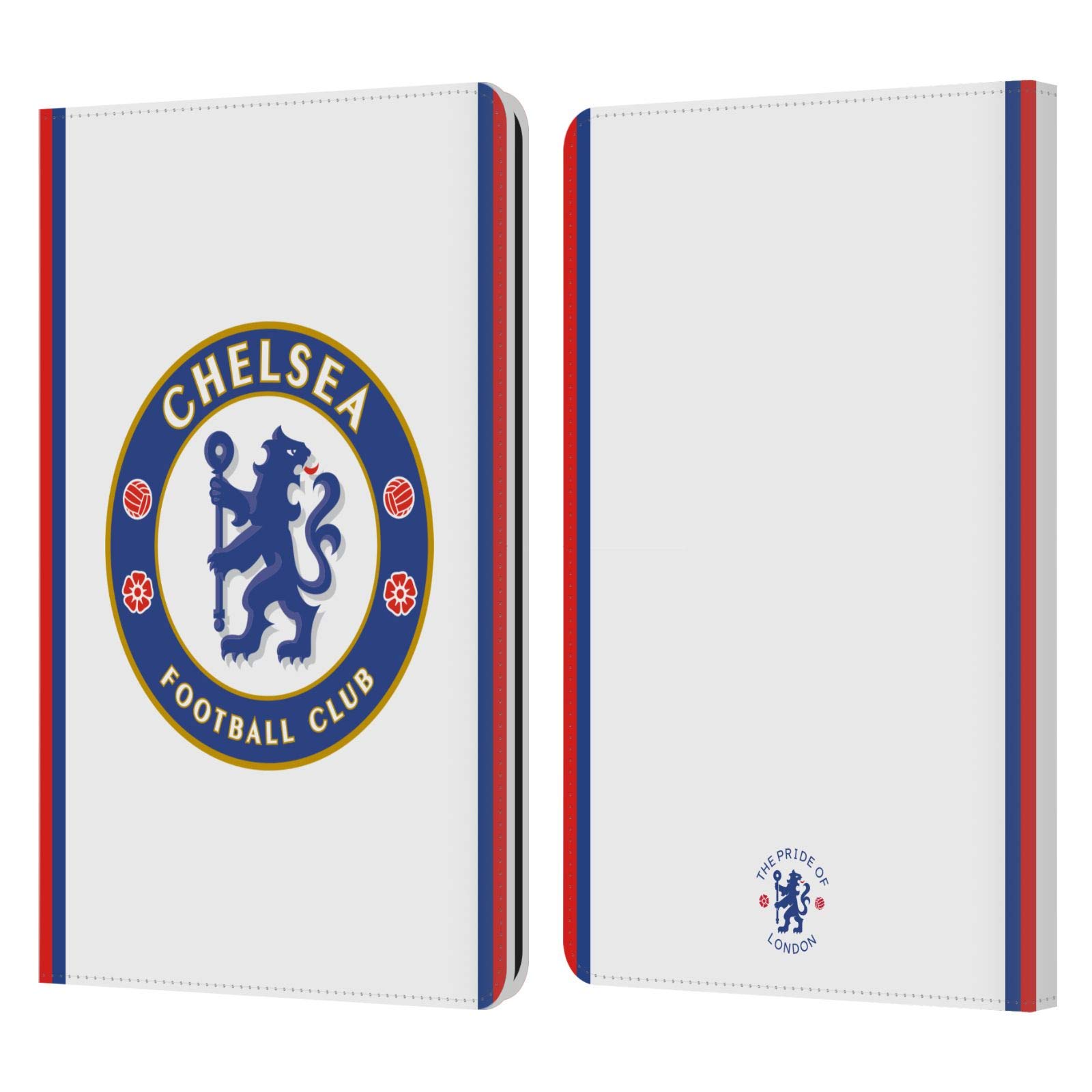 Official Chelsea FC 2019/20 Away Kit Leather Flip Case Cover for Kindle Paperwhite 1/2/3 - Premium Book-Style Protection for Football Fans | Perfect for Reading, Travel & Kindle Protection
