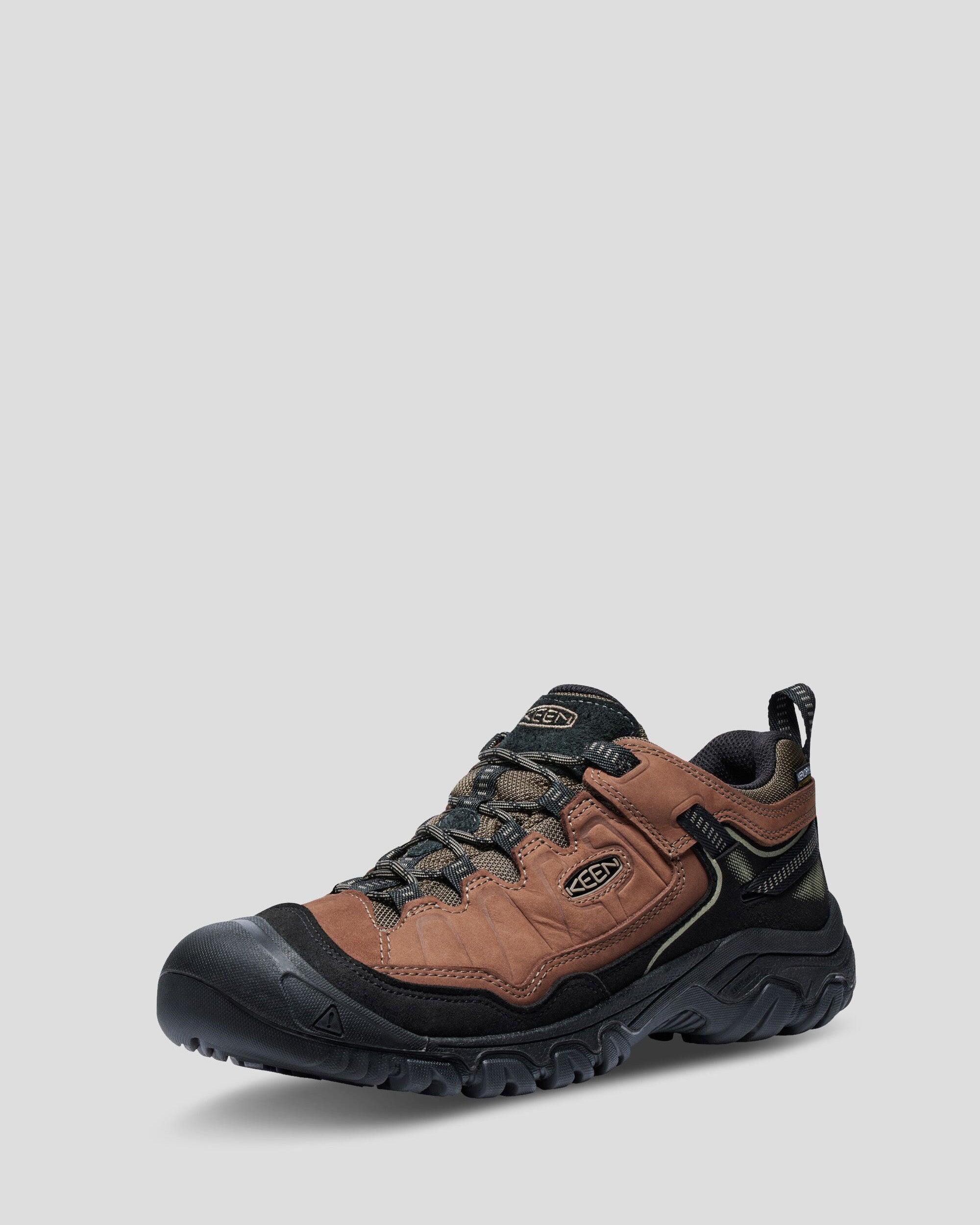 Keen Targhee IV Waterproof Hiking Boots for Men - Bison/Brindle Color | All-Terrain Outdoor Adventure Shoes for Trail Running & Mountain Climbing