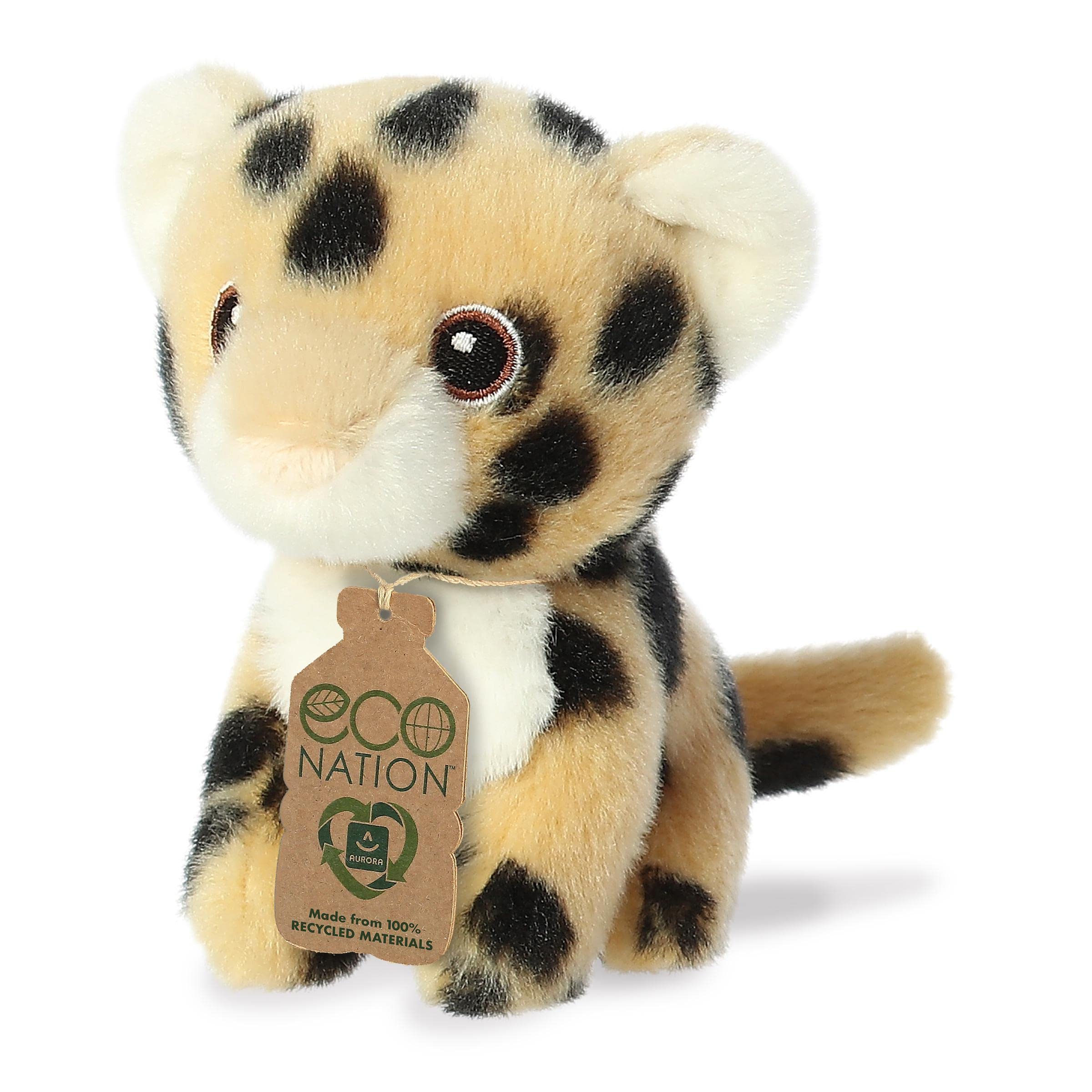 Eco-Friendly Mini Cheetah Stuffed Animal Toy - 5