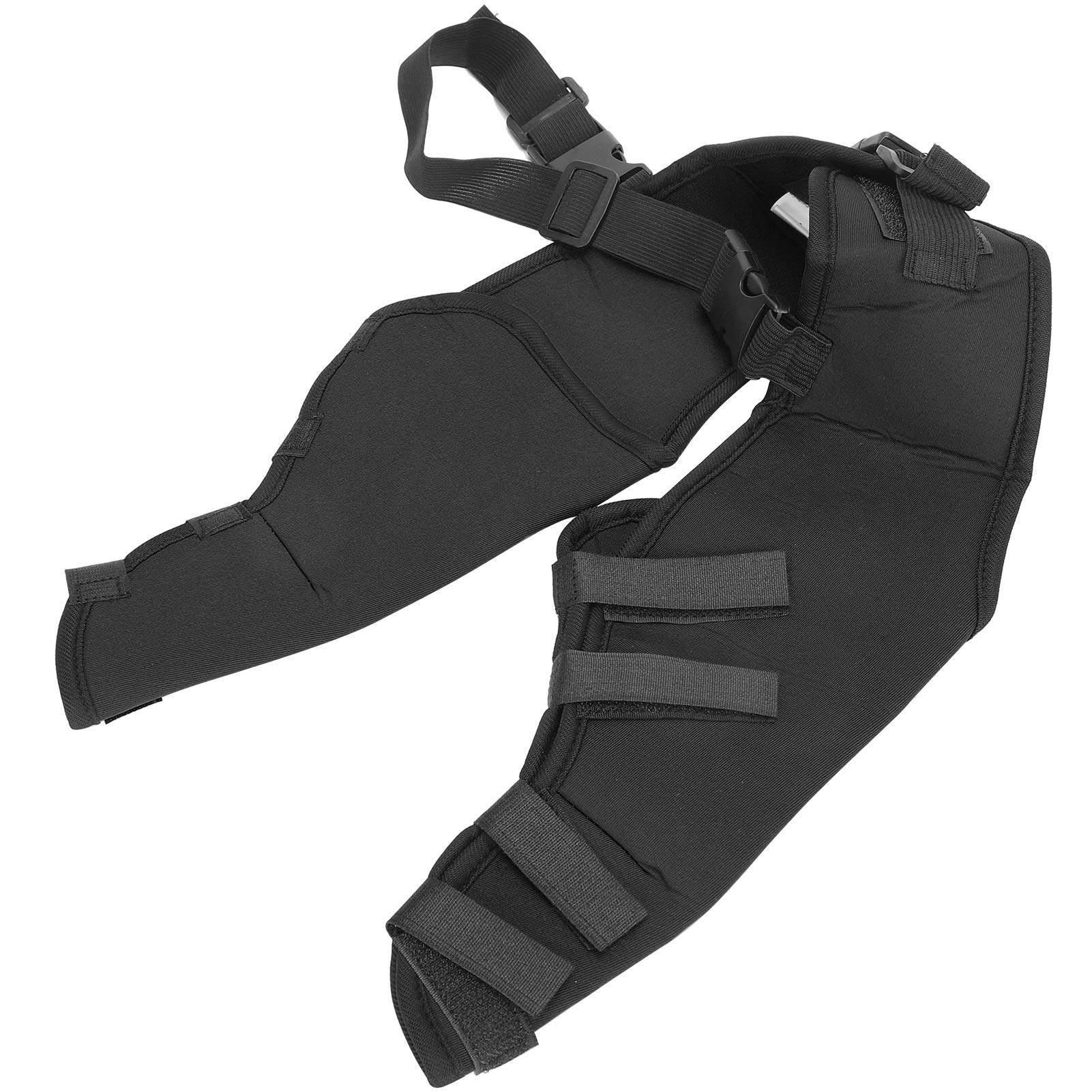 Velaurs Dog Leg Protector & Knee Brace Support for Small to Large Dogs - Adjustable Pet Leg Wrap for Injury Recovery, Arthritis Relief - Ideal for Home, Outdoor, Vet Visits (Black, Size L)