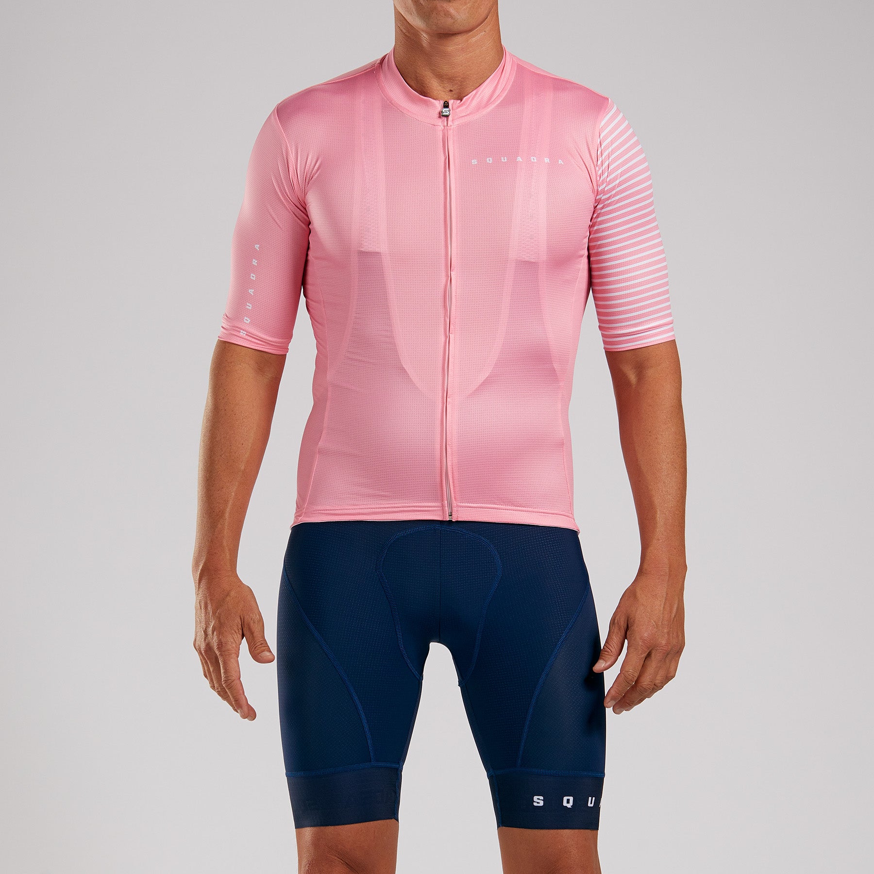 Men's Pro Issue Aero Cycling Jersey - Breathable & Lightweight Performance Bike Shirt for Road Racing & Training - Rosa Pink Color