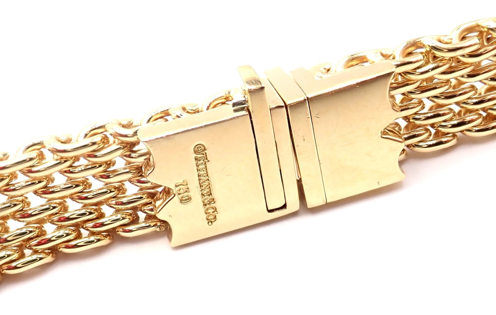 Authentic Tiffany & Co 18K Yellow Gold Somerset Mesh Heavy Necklace 89.3g | Luxury Jewelry for Women, Perfect for Weddings, Anniversaries & Special Occasions