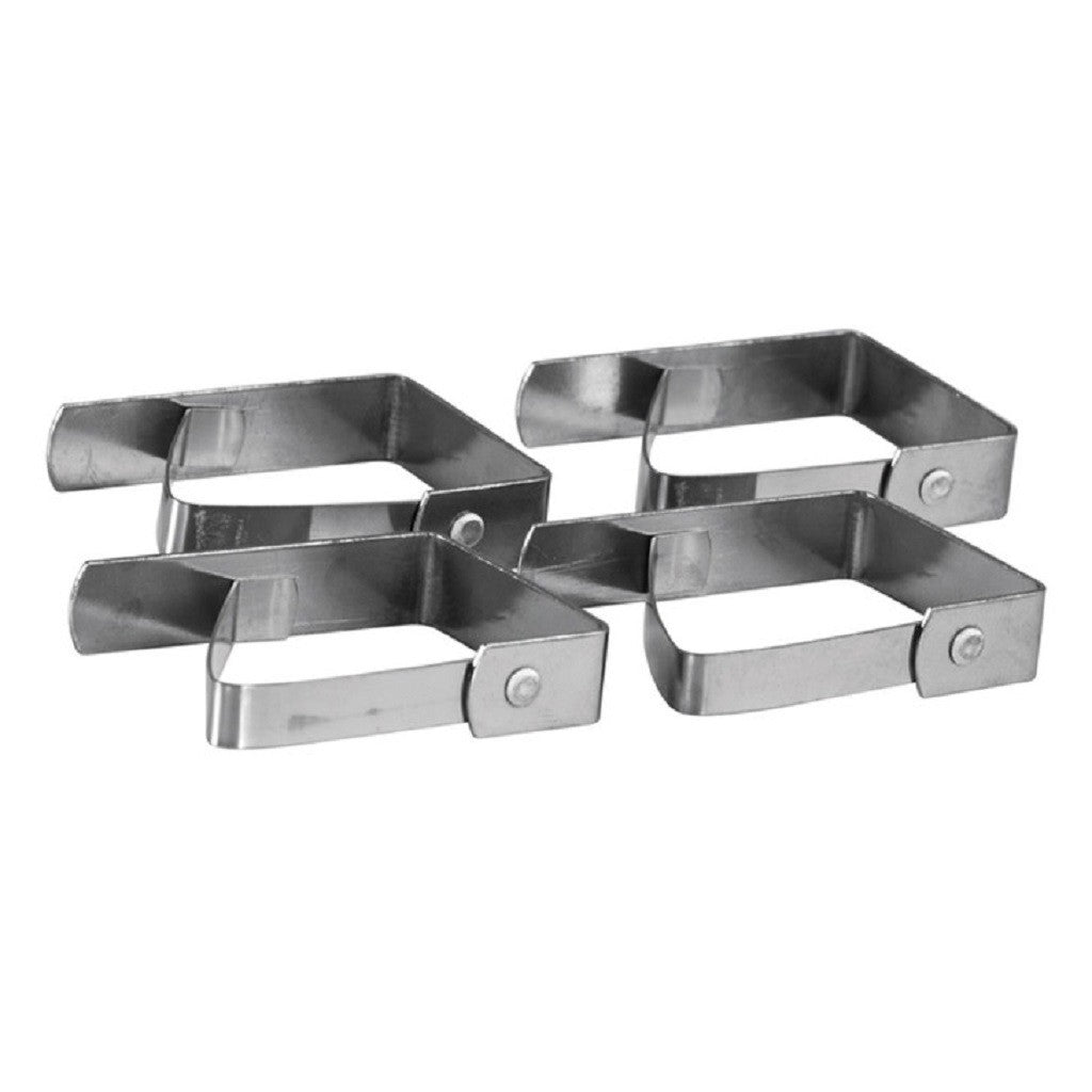 Avanti Stainless Steel Tablecloth Clips Set of 4 - Heavy Duty Outdoor Picnic Clamps for Securing Table Linens - Perfect for Parties, Weddings & BBQs