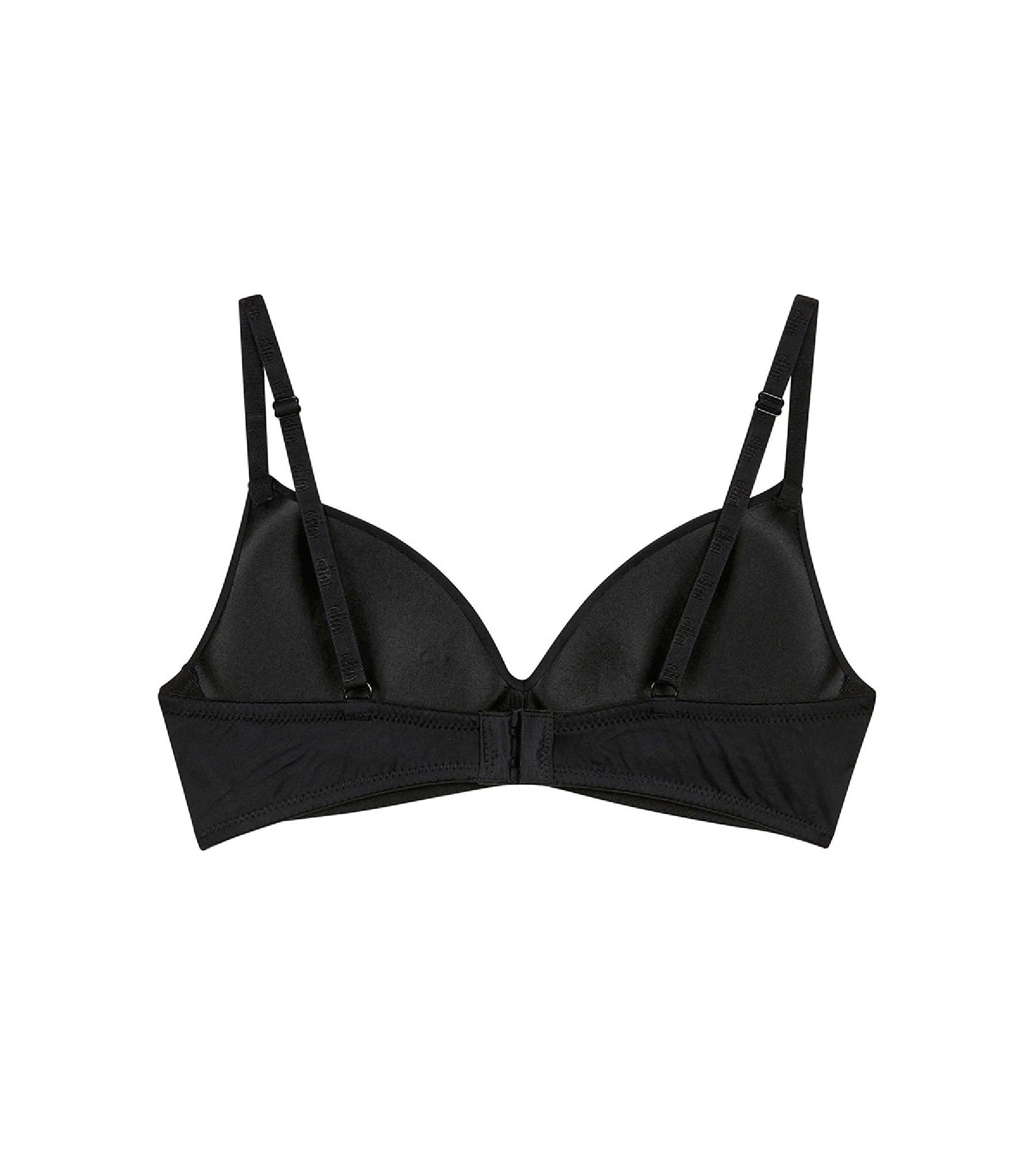 Black Triangle Padded Bra for Women - Dim Invisible Comfortable Underwire Lingerie | Perfect for Everyday Wear, Yoga, and Lounge