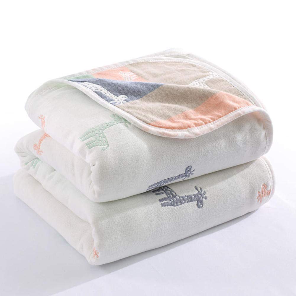 Premium 100% Pure Cotton Twin Size Blanket - Ultra Soft, Lightweight & Wrinkle-Resistant All Season Bedding (79