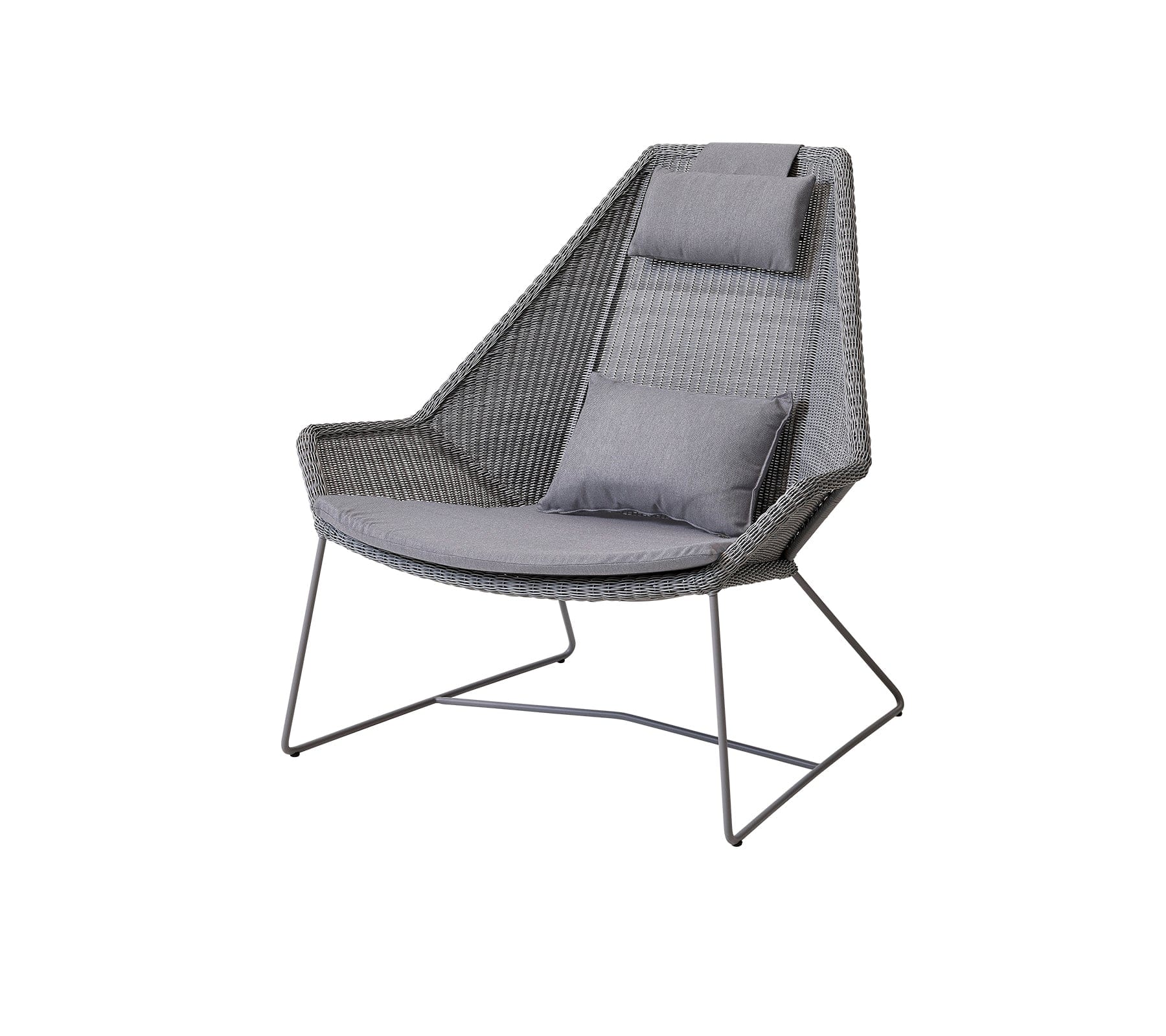 Breeze Highback Outdoor Chair - Comfortable Patio Lounge Chair for Backyard, Poolside, and Garden Relaxation